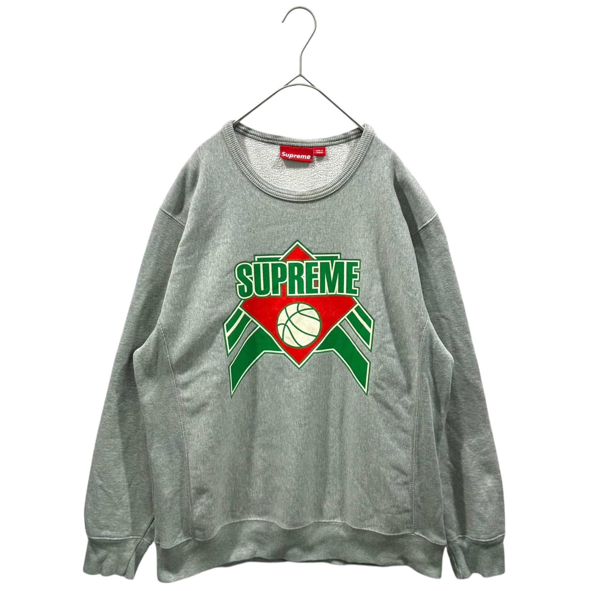 SUPREME(シュプリーム) 2004AW Ewing Crewneck Sweatshirt クルーネックスウェット XL グレー 00's カナダ製