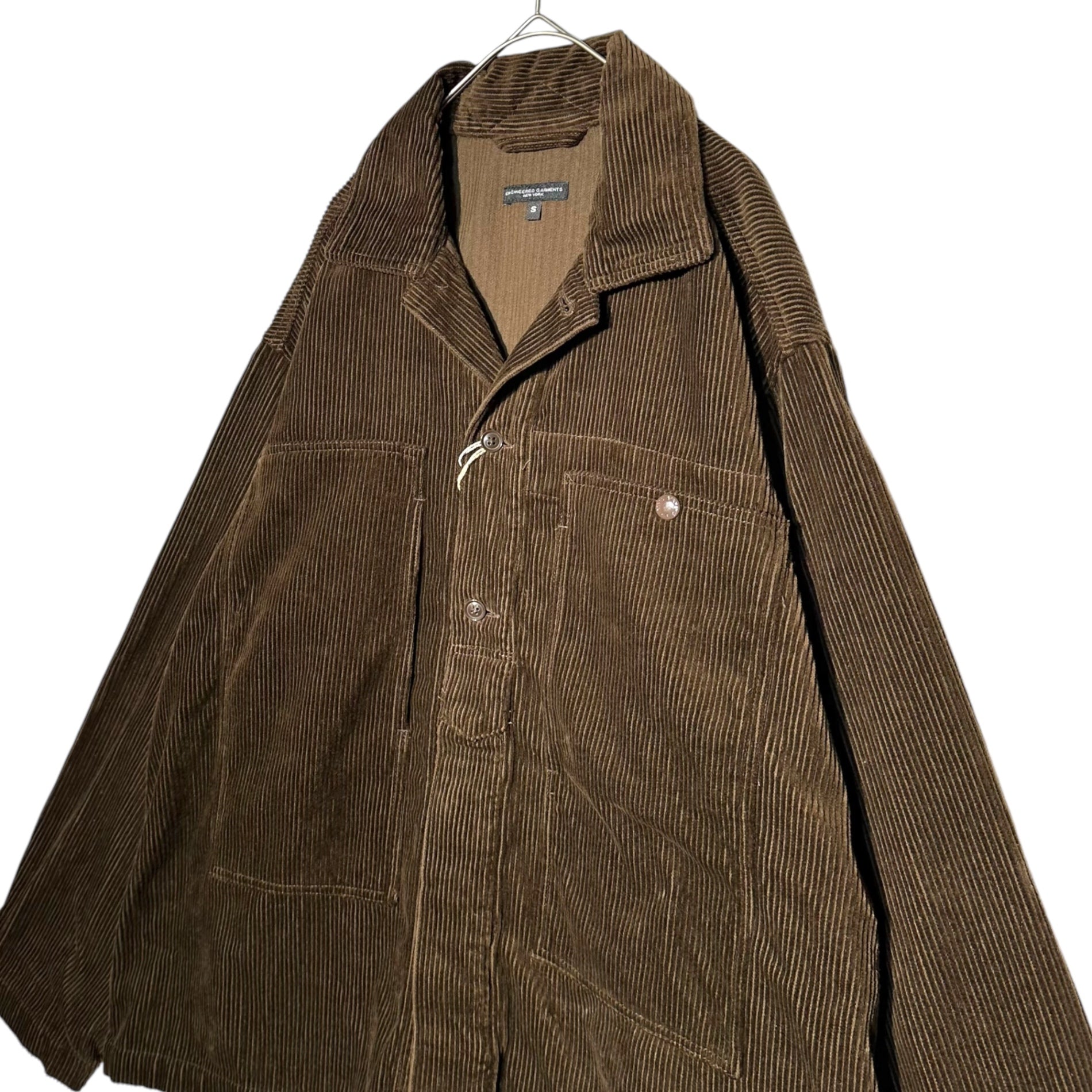 Engineered Garments(エンジニアードガーメンツ) for NEPENTHES Fatigue Shirt-8W Corduroy ネペンテス限定 コーデュロイ ファティーグ シャツ ジャケット S ブラウン