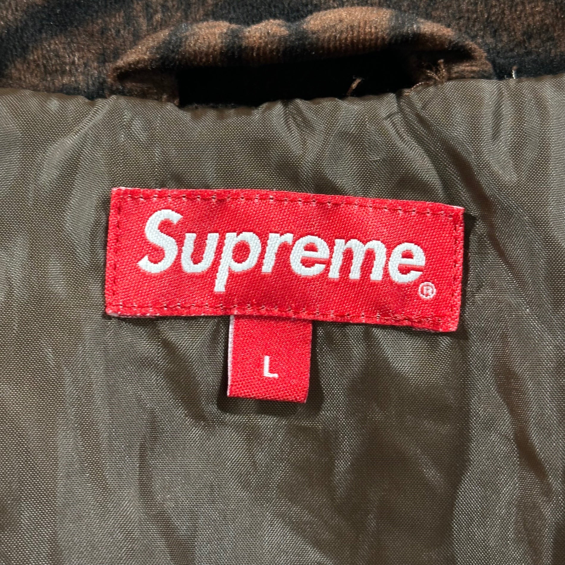 SUPREME(シュプリーム) 18SS Tiger Stripe Track Jacket タイガー ストライプ トラック ジャケット L ブラウン