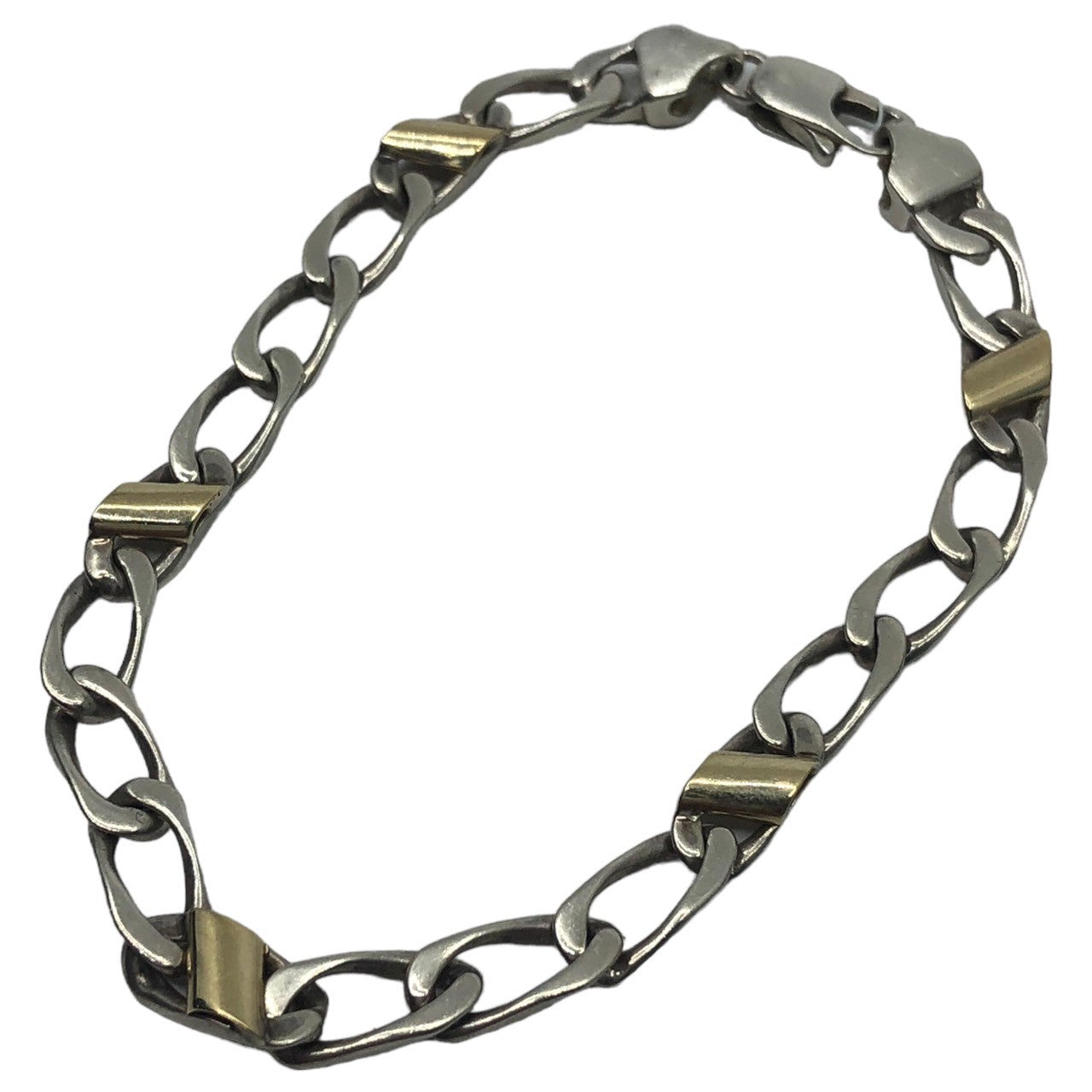 TIFFANY & CO.(ティファニー) figaro chain bracelet フィガロ チェーン ブレスレット シルバー×ゴールド 箱付