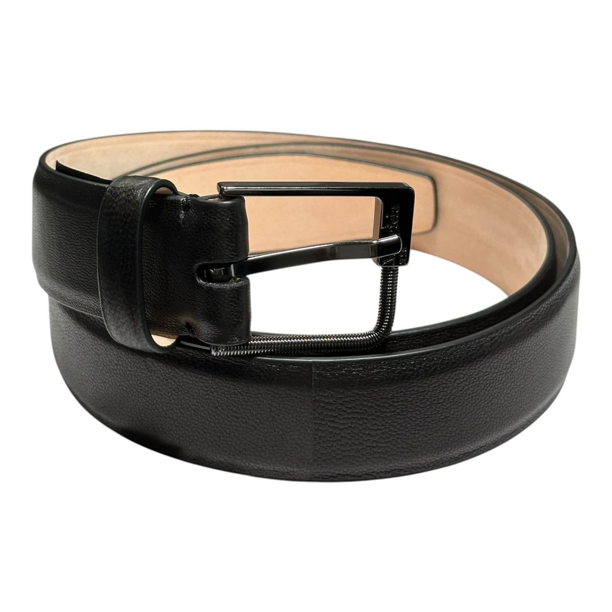 MAISON MARGIELA(メゾンマルジェラ) Square-Buckle Leather Belt スクエア バックル レザー ベルト SA1TP0020 P8832 80 ブラック