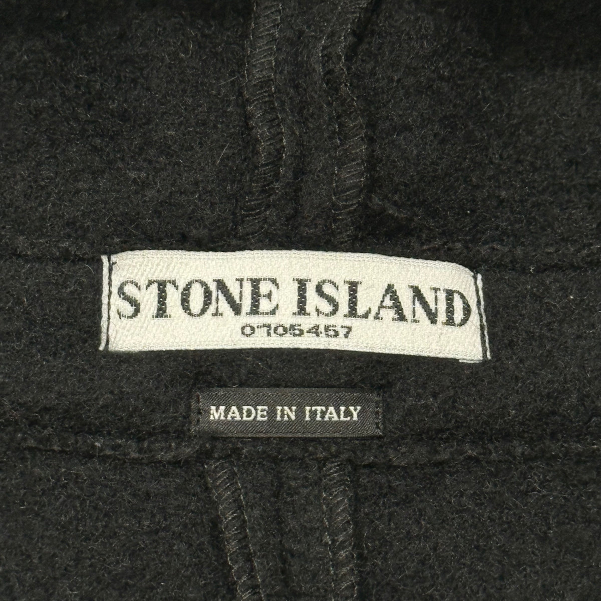 STONE ISLAND(ストーンアイランド) 2003AW Heavyweight Lana Wool Zipped Sailing Jacket ヘビーウェイト ラナウール ジップ セーリング ジャケット 39154616 XL ブラック 00's セーラー コート