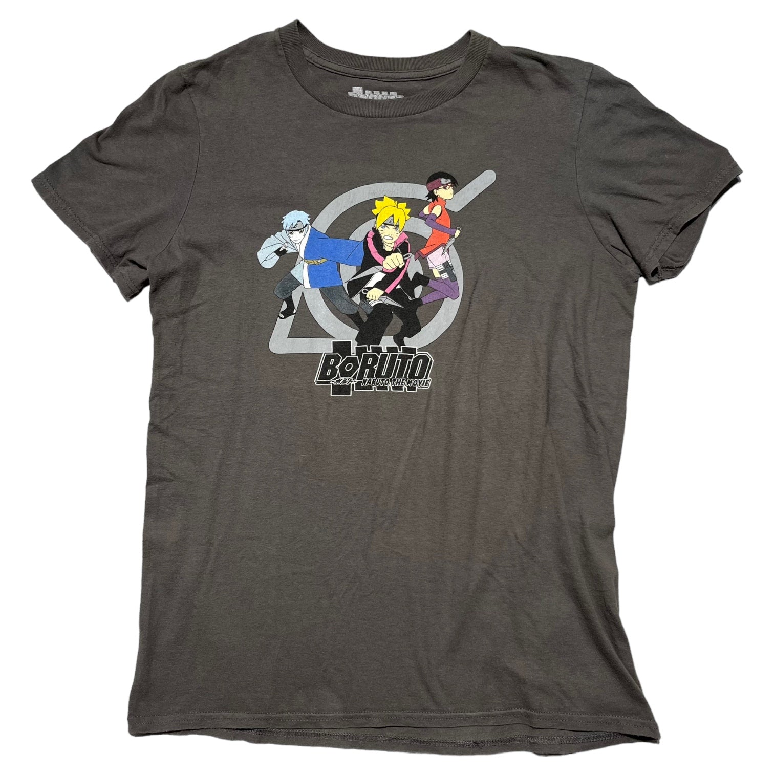 USED(ユーズド) 00's BORUTO -NARUTO THE MOVIE- T-SHIRT ボルト ナルトザムービー Tシャツ M グレー