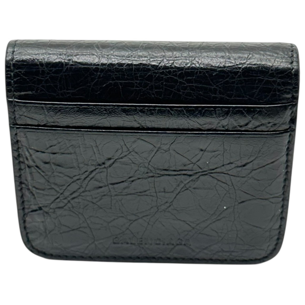 BALENCIAGA(バレンシアガ) Le Cagole Mini ル カゴール ミニ ウォレット ブラック コンパクト 三つ折り 財布 箱付