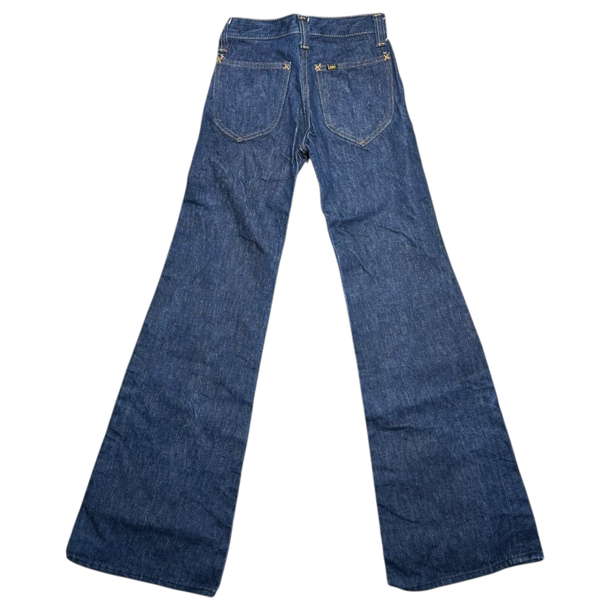 LEE(リー) 70's Belgium Made Flared Denim Pants 70年代 ベルギー製 フレア デニム パンツ  W25 L34 インディゴ ヴィンテージ 70年代 42 TALON