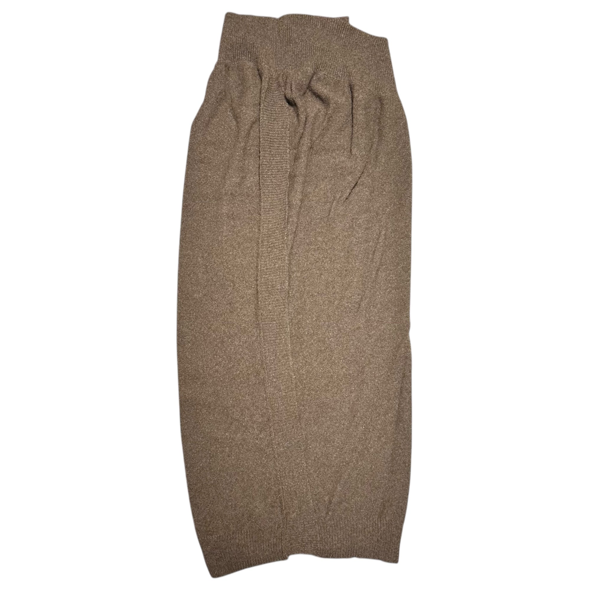 Y's(ワイズ) Wool and cashmere snap belt long skirt ウール カシミヤ スナップベルト ロング スカート YJ-K69-176 3(L程度) ブラウン