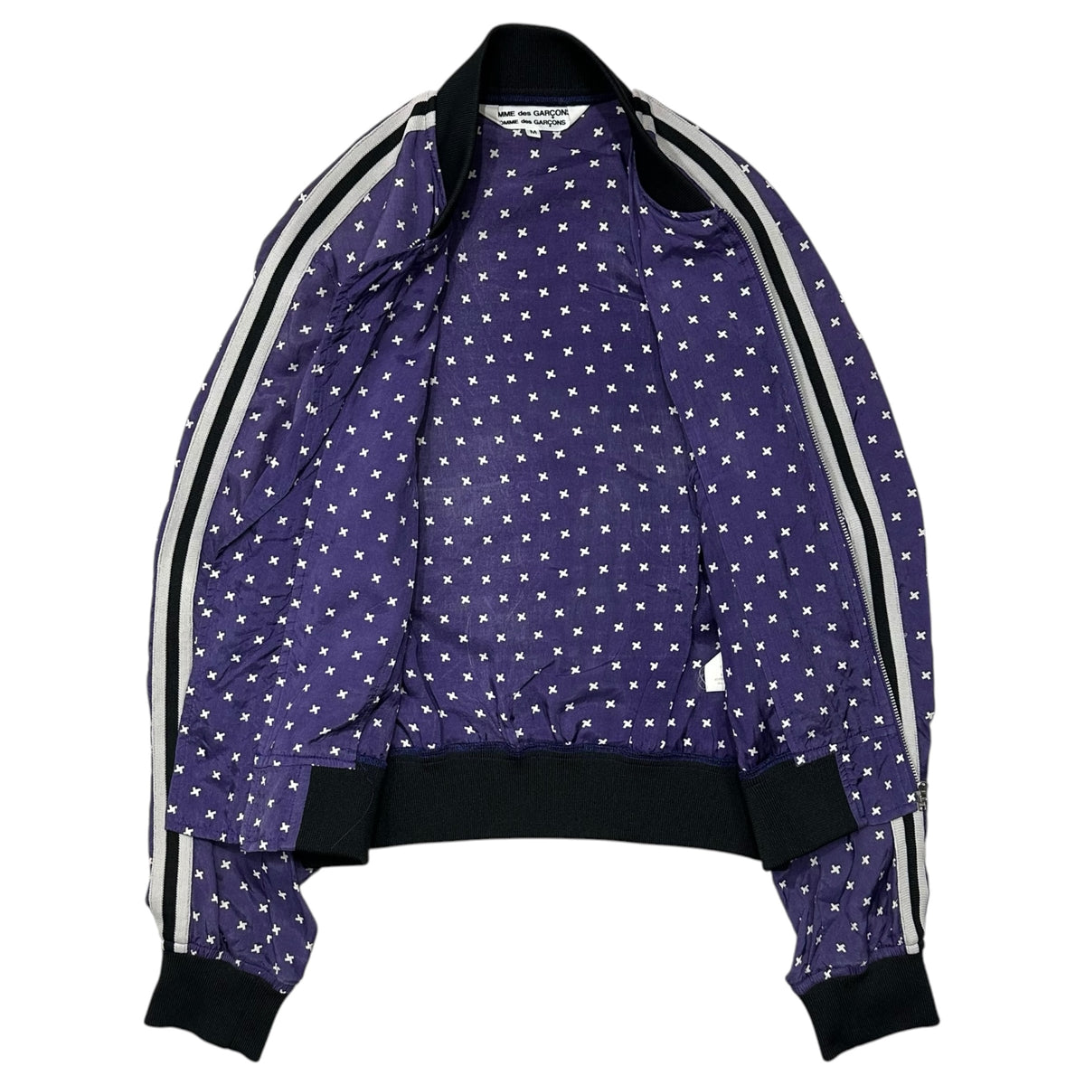 COMME des GARCONS COMME des GARCONS(コムデギャルソンコムデギャルソン) 2005SS Side Stripes Cupro Blouson サイドライン キュプラ ブルゾン RO-J009 M パープル AD2004 00's
