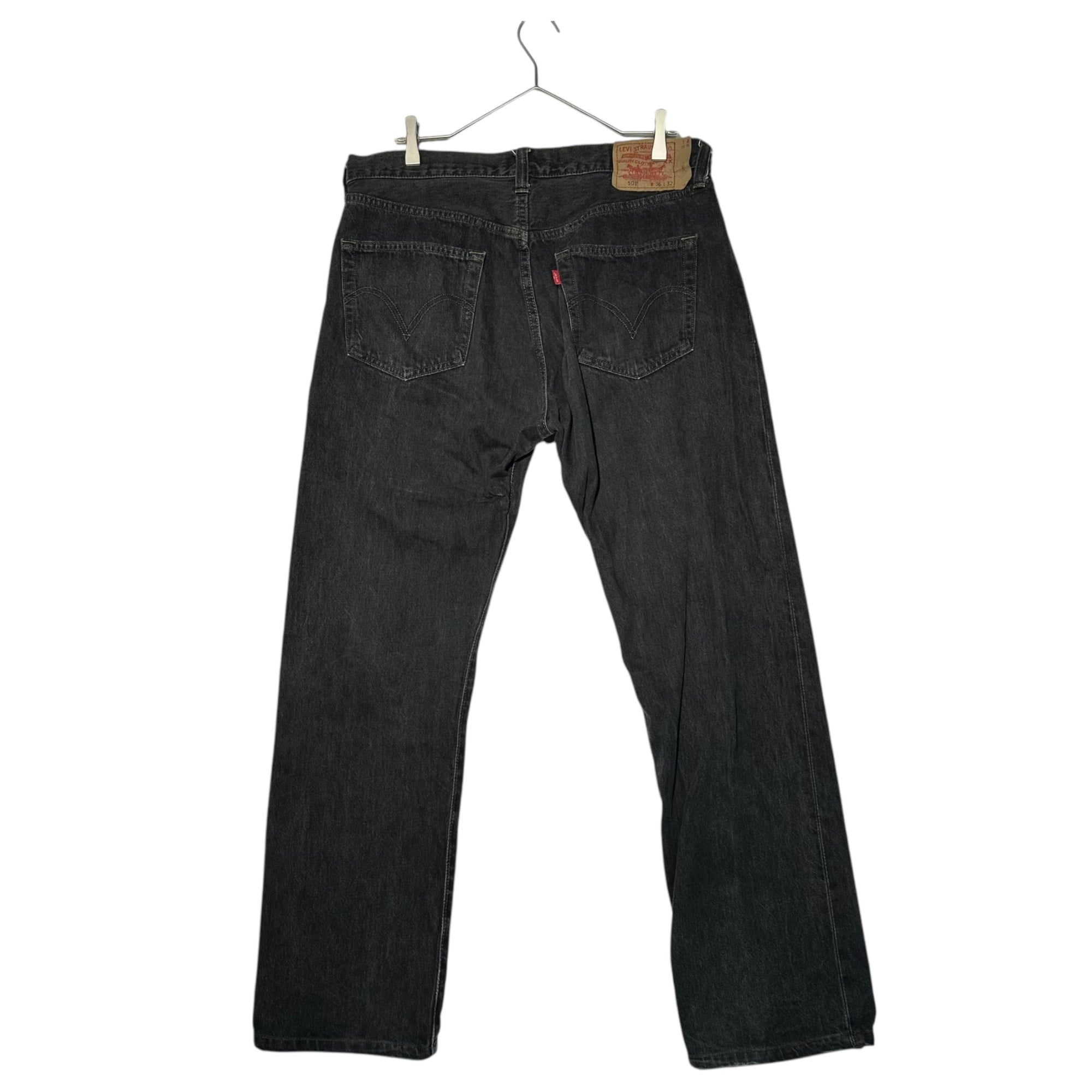 Levi's(リーバイス) Post-dyed black denim pants 501 後染め ブラック デニム パンツ 08501-00 36 ブラック