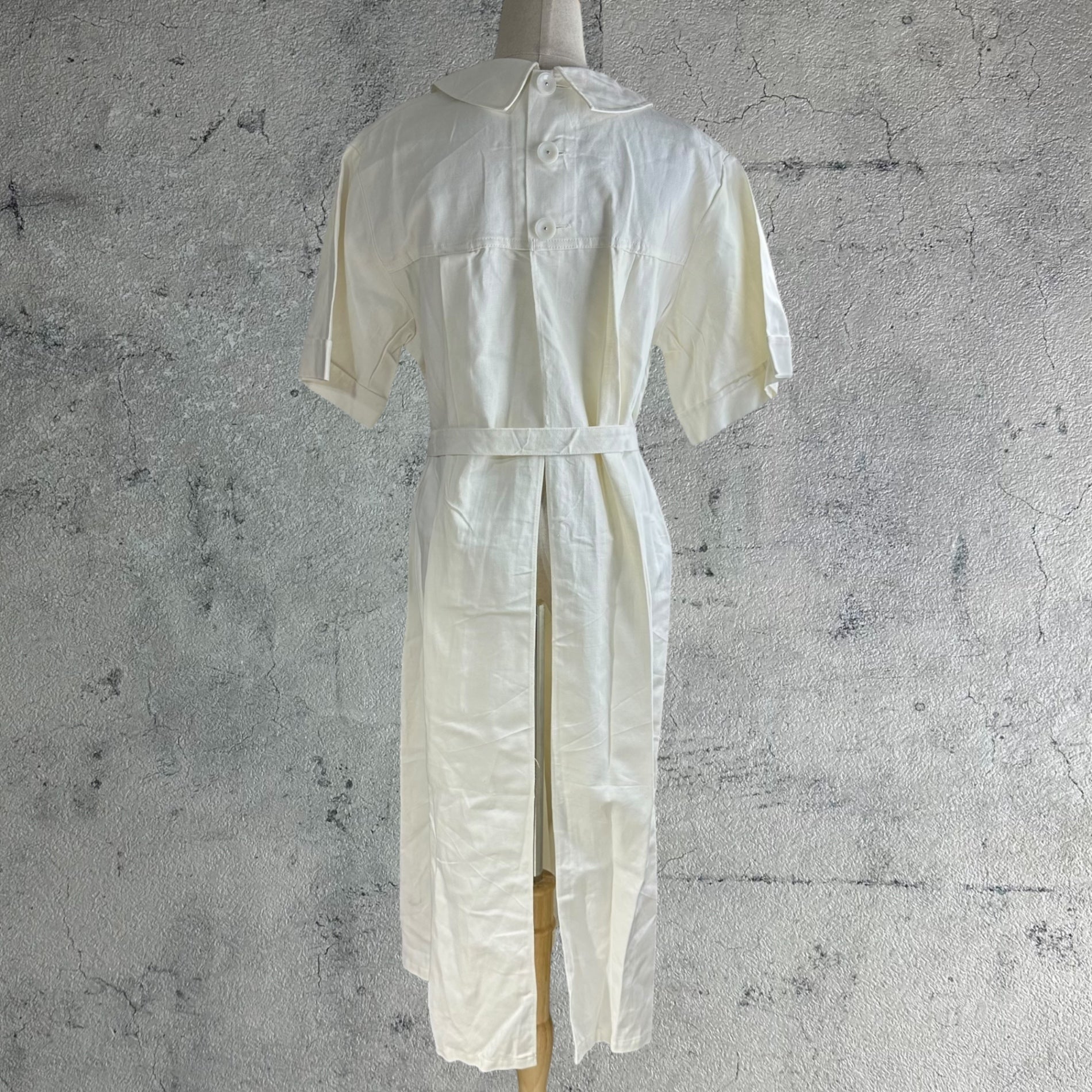 VINTAGE(ヴィンテージ) 70'~80's~ medical dress メディカル ドレス サージカル 襟付きワンピース 42(M程度) ホワイト