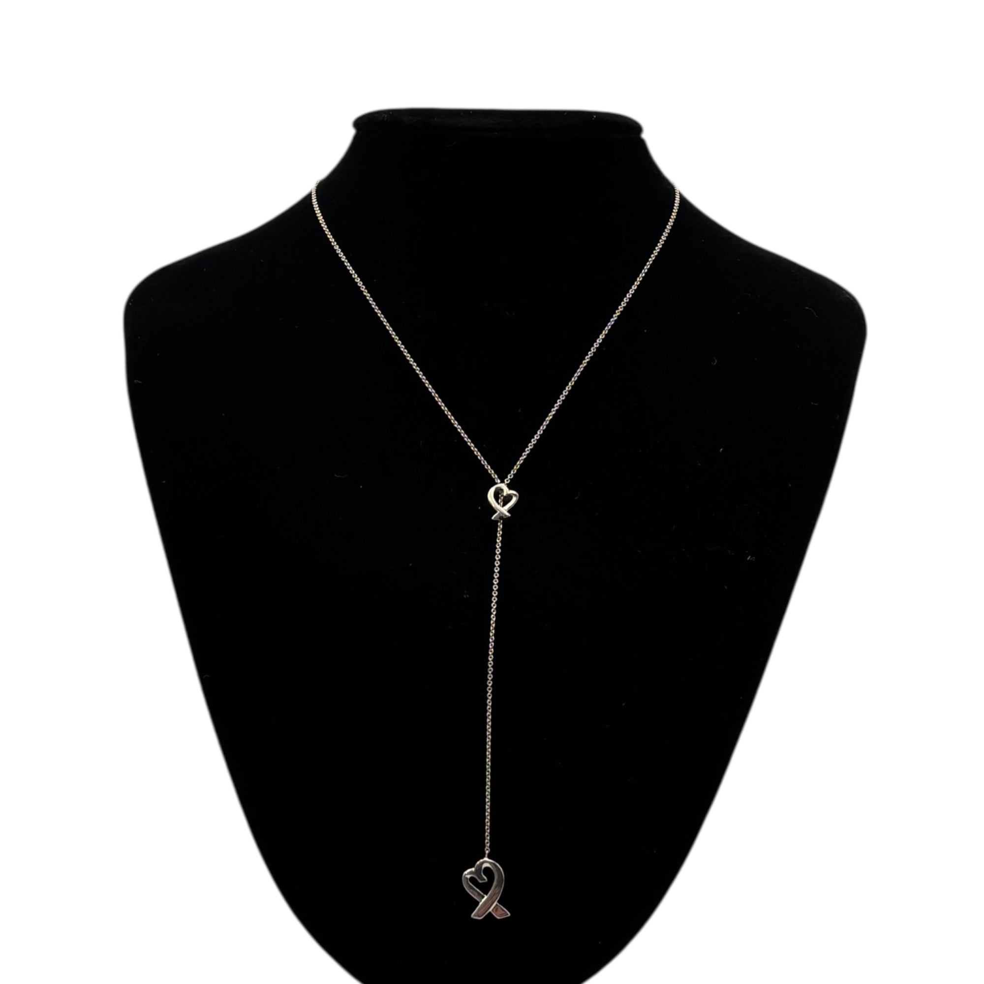 TIFFANY & CO.(ティファニー) Double Open Heart Lariat Elsa Peretti