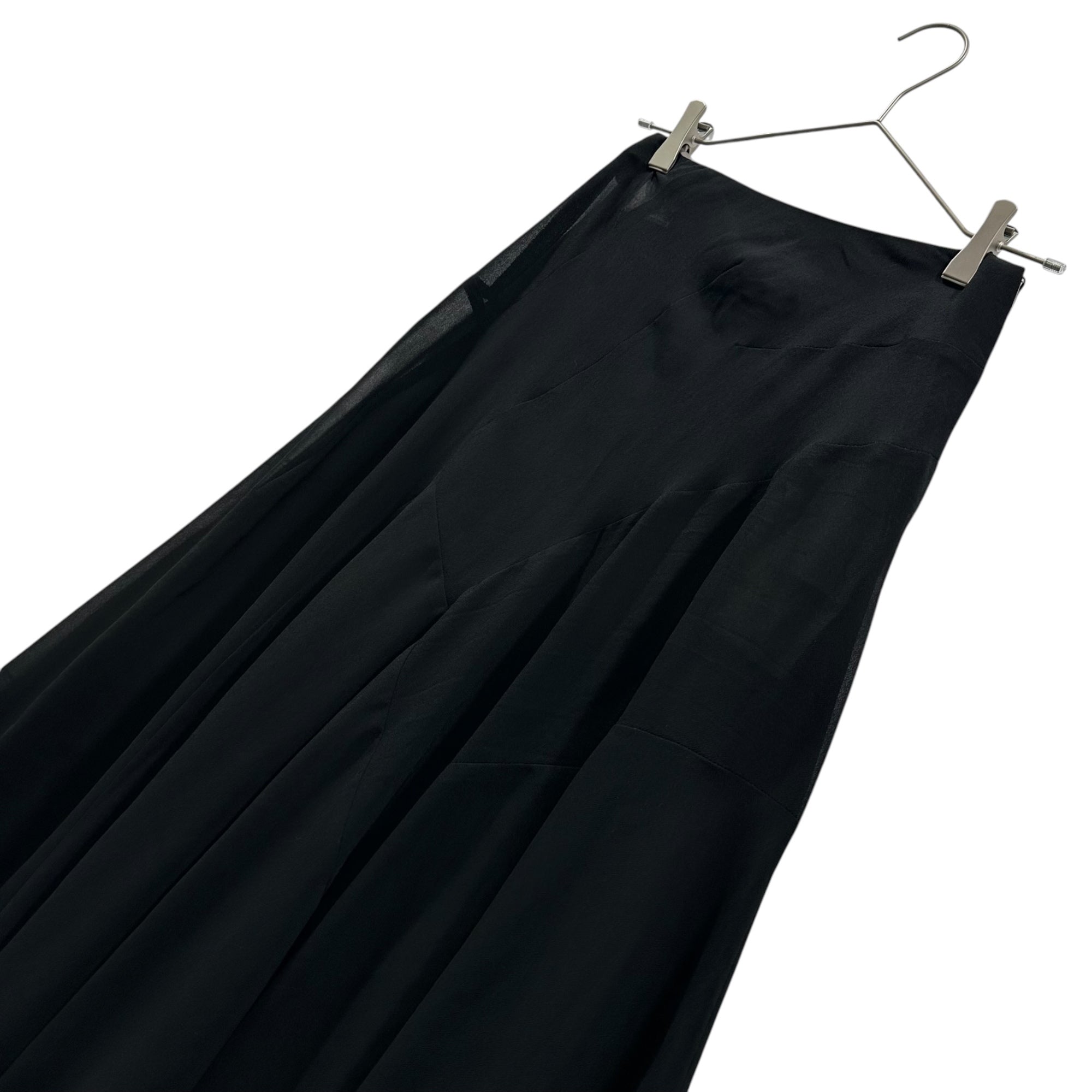 COMME des GARCONS(コムデギャルソン) 1999SS Hook-and-Eye Sheer Skirt フック ボタン シアー スカート GS-040750 FREE ブラック AD1998 90年代 アーカイブ