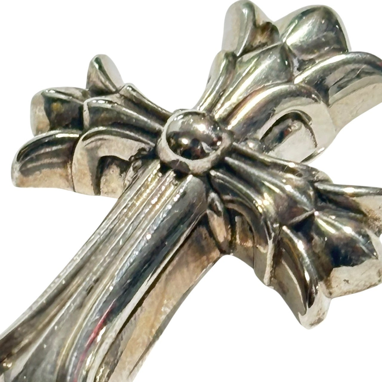CHROME HEARTS(クロムハーツ) DBL CH CRS SML スモール ダブル CH クロス ペンダント トップ SML シルバー インボイス原本、革袋付