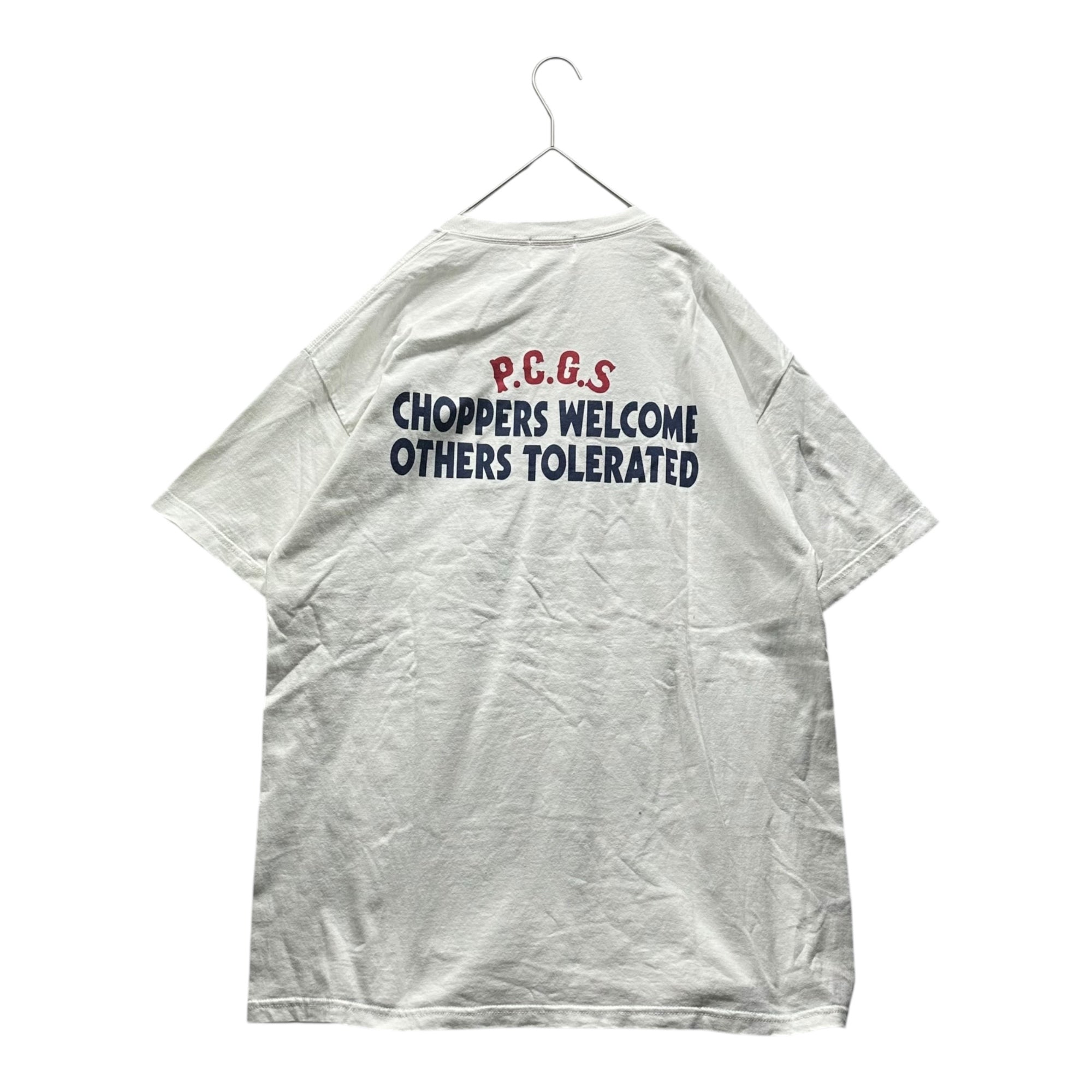 PORKCHOP GARAGE SUPPLY(ポークチョップ ガレージ サプライ) Icon Logo Print T-Shirt アイコン ロゴ プリント Tシャツ XL ホワイト