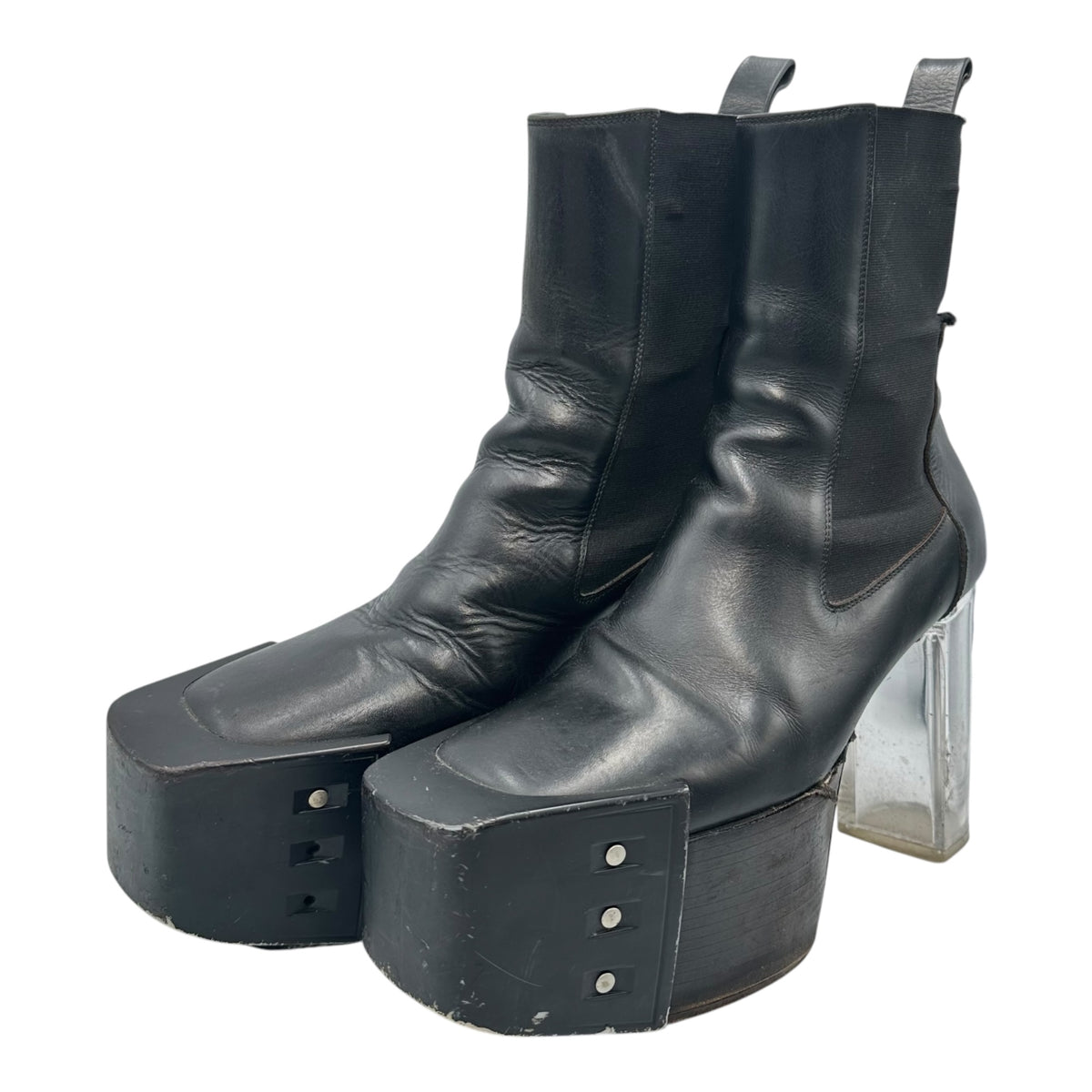 Rick Owens(リックオウエンス) GRILL KISS BOOTS グリル キスブーツ RU02A5825 43 ブラック