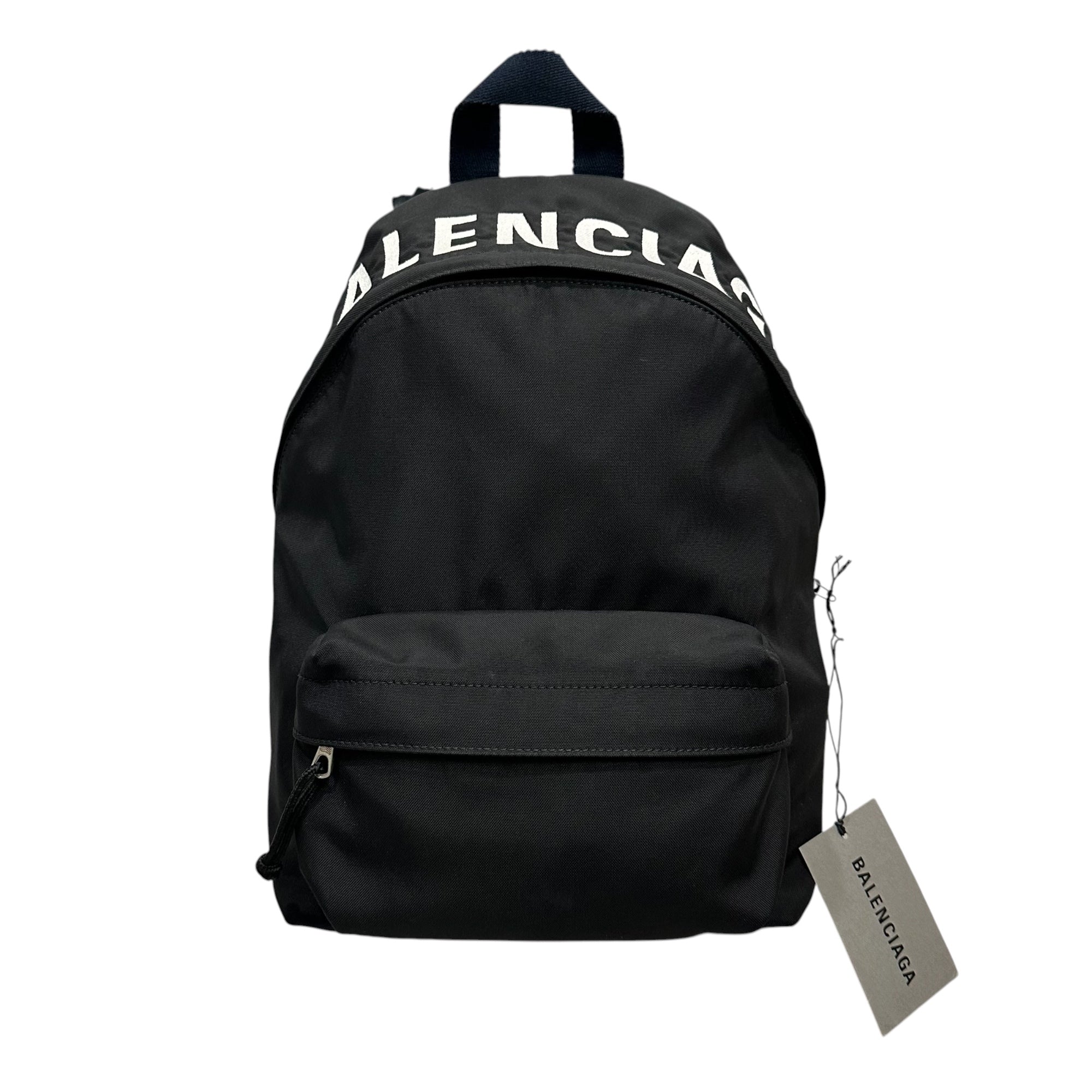 BALENCIAGA(バレンシアガ) WHEEL BACKPACK S ウィール バック パック S 565798 ブラック×ネイビー バッグ リュック ロゴ