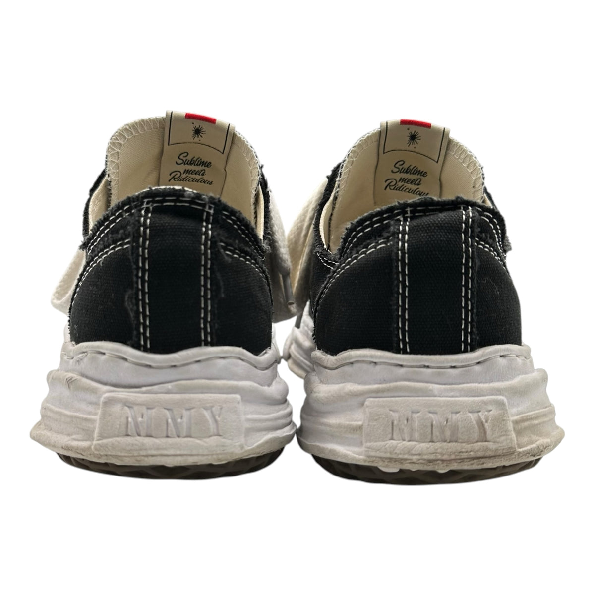 Maison MIHARA YASUHIRO(メゾンミハラヤスヒロ) HANK CANVAS LOW Top Sneakers ハンク キャンバス ローカット スニーカー A05FW702 44 ブラック×ホワイト