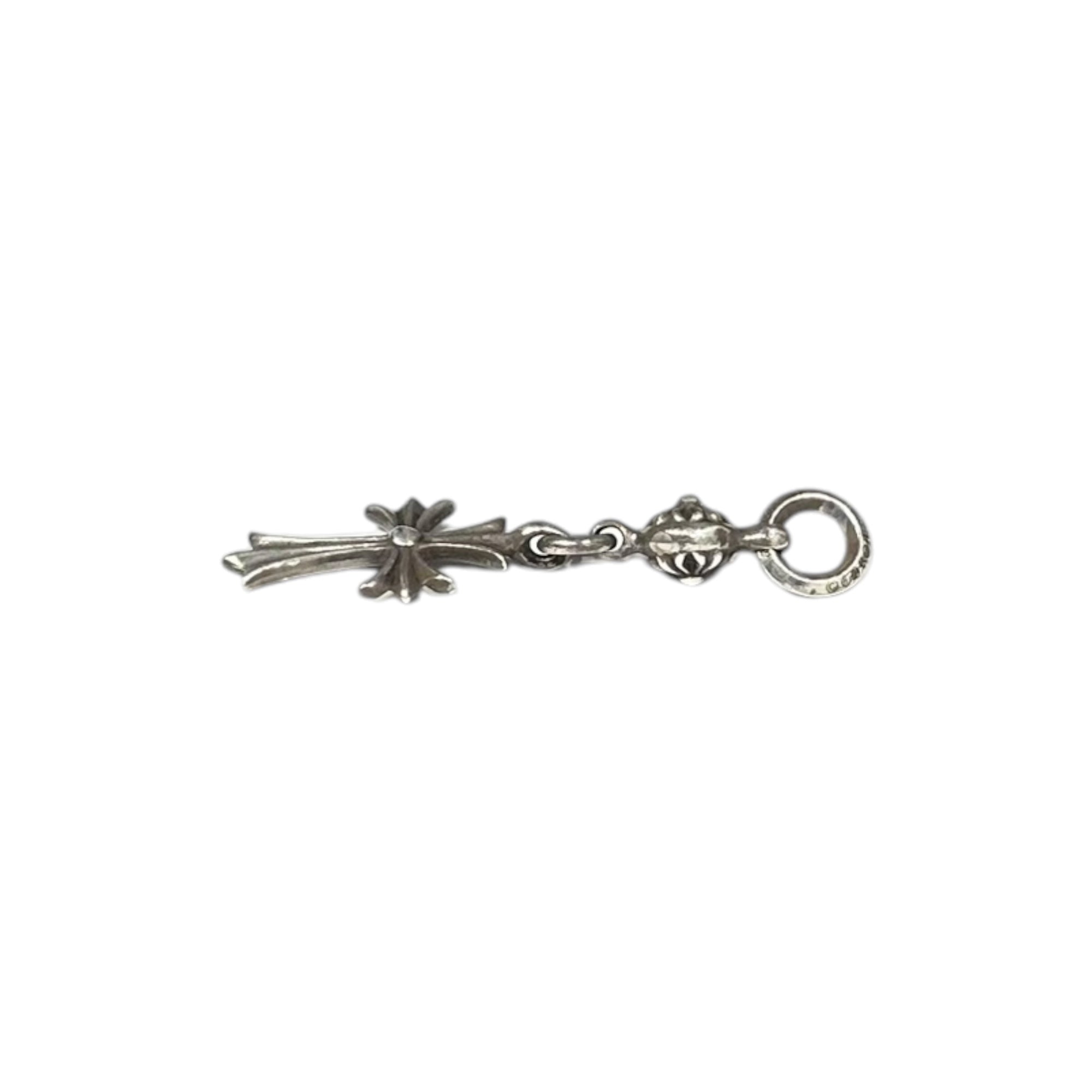 CHROME HEARTS(クロムハーツ) 1 Ball Tiny CH Cross Charm ＆ Ball Chain 1ボール タイニー CH クロス チャーム ボール チェーン ネックレス シルバー