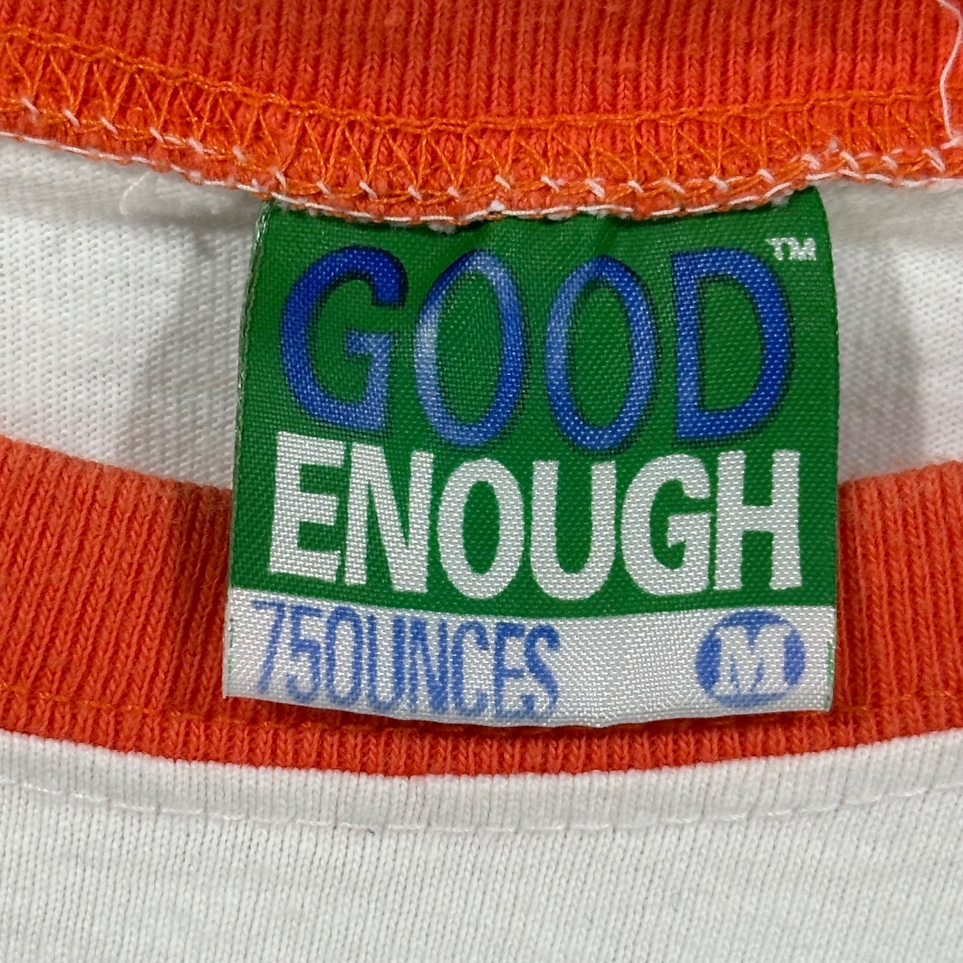 GOODENOUGH(グッドイナフ) 1997's Felt Logo Ringer S/S T-Shirt