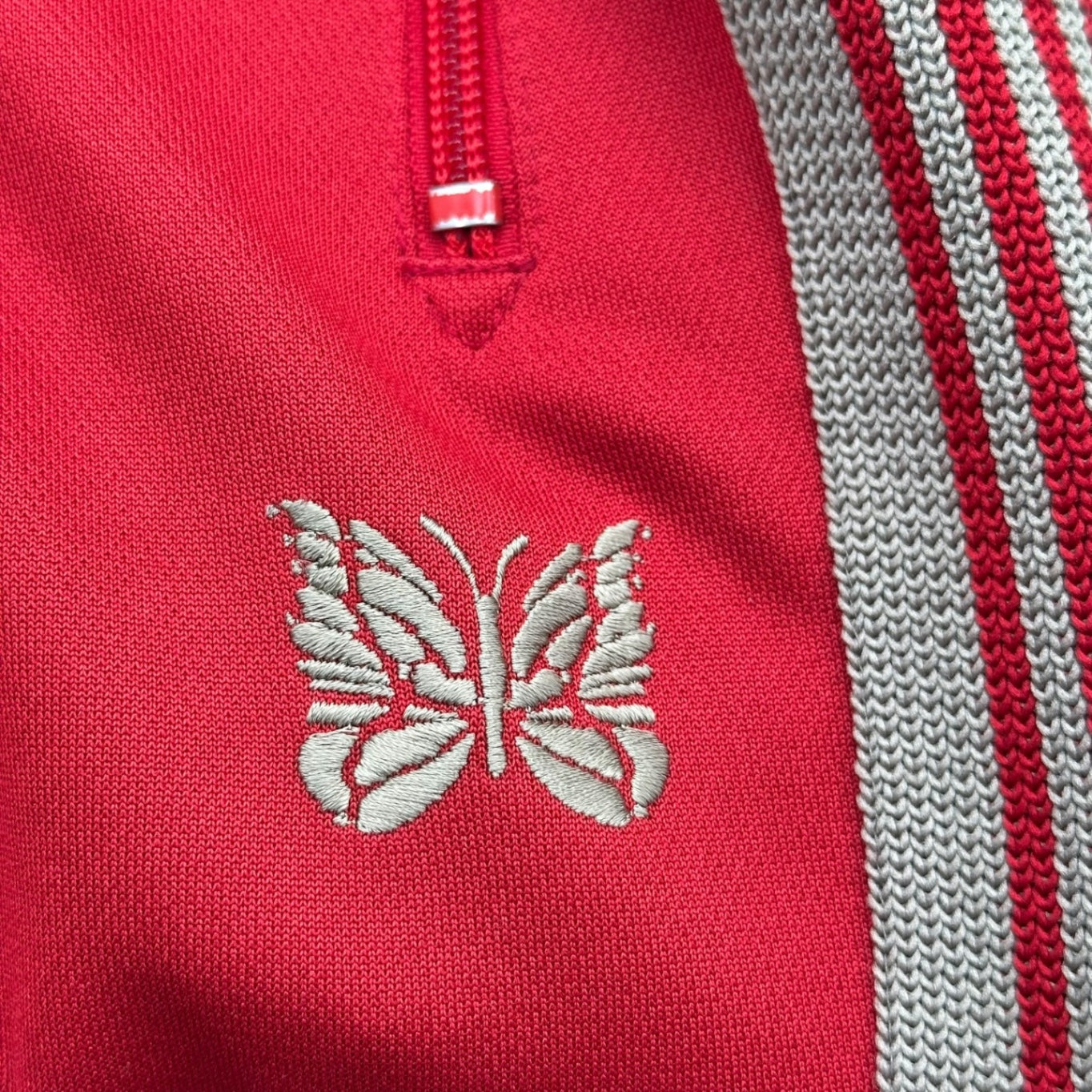 NEEDLES(ニードルズ) TRACK PANT - POLY SMOOTH トラック パンツ KP220 S レッド ストレート