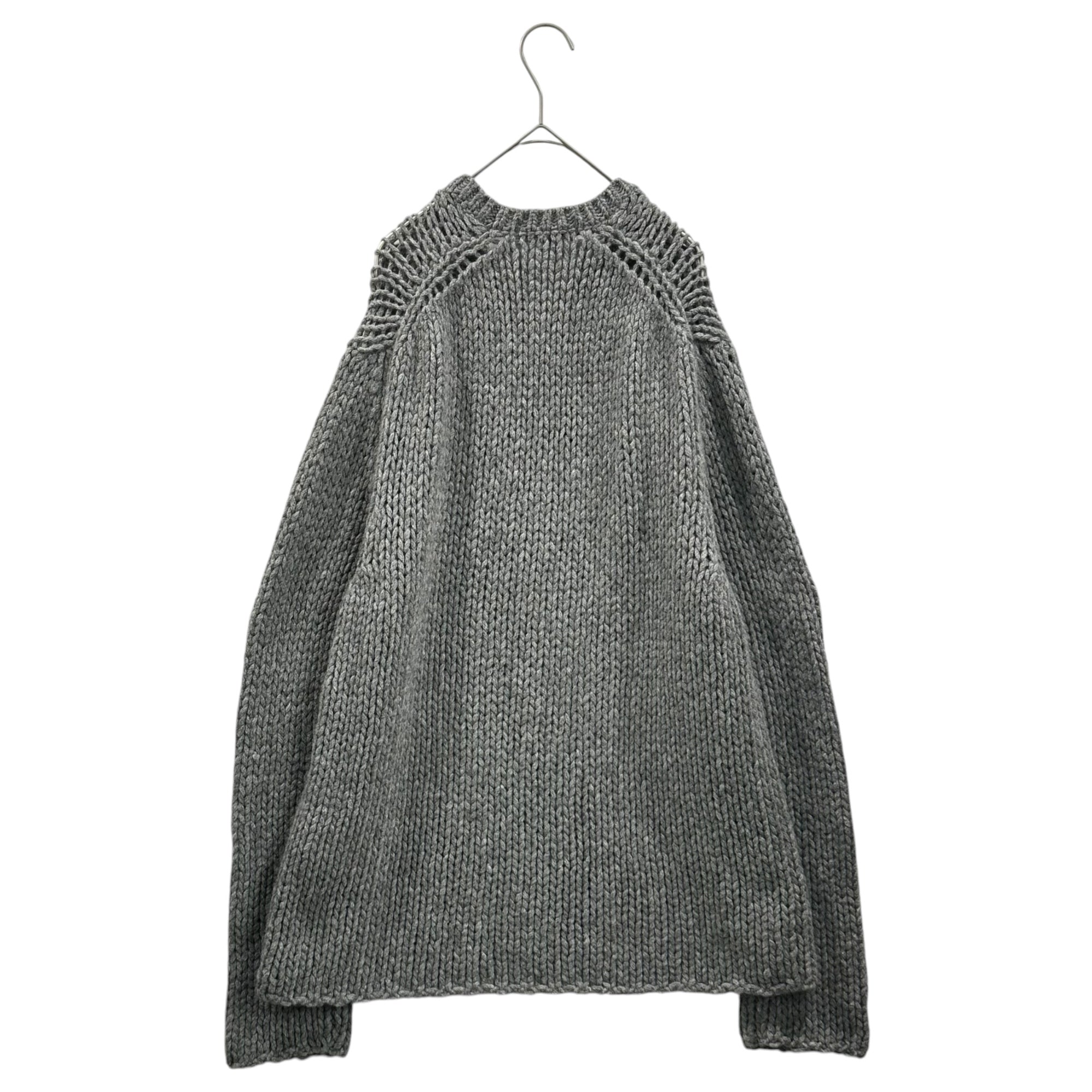 COMME des GARCONS HOMME DEUX(コムデギャルソンオムドゥ) 24AW Low-Gauge Crew-Neck Sweater ローゲージ クルーネック ニット DN-N005 L グレー AD2024