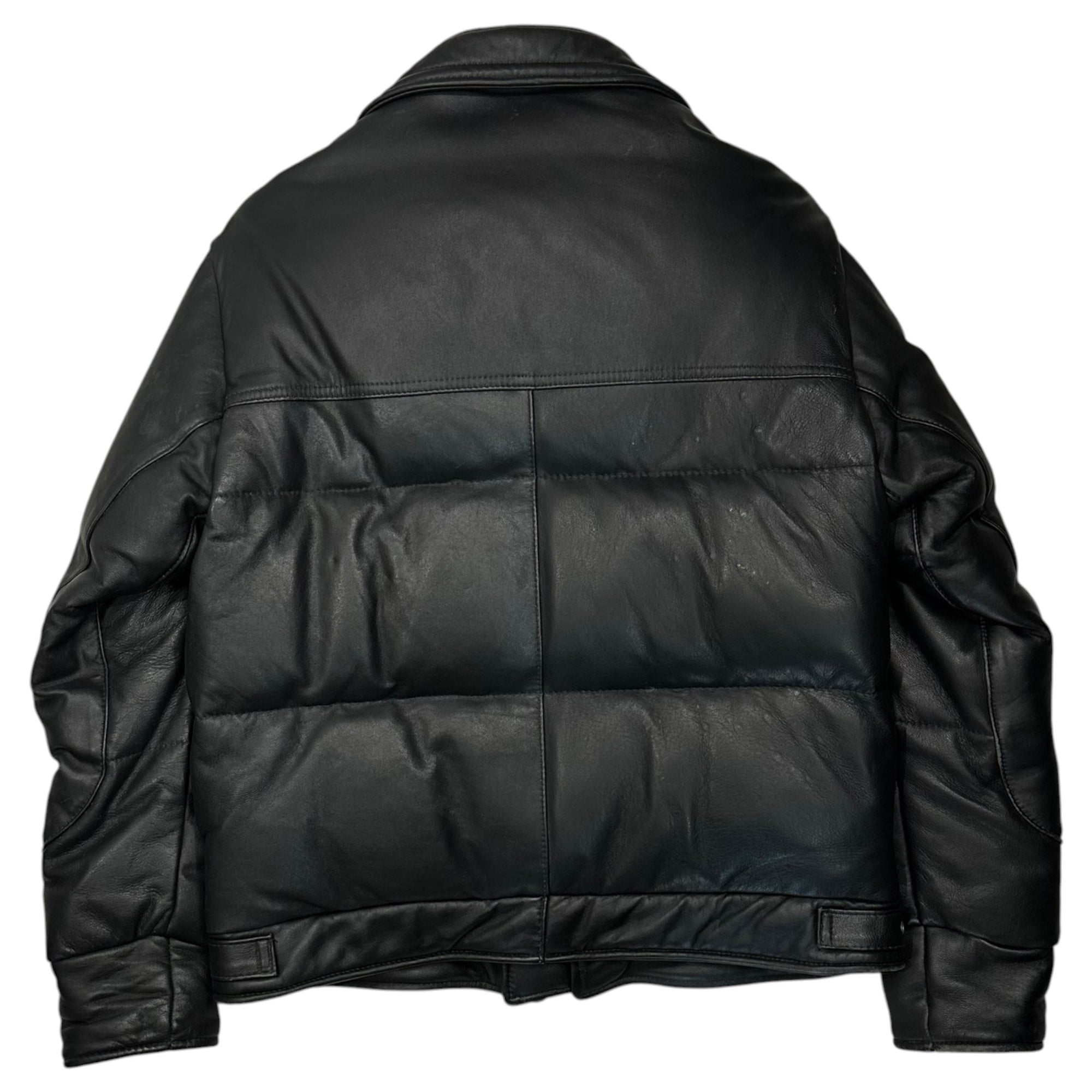 GOODENOUGH×SCHOTT(グッドイナフ×ショット) 2007 B-3 Leather Down Jacket レザー ダウン ジャケット M ブラック