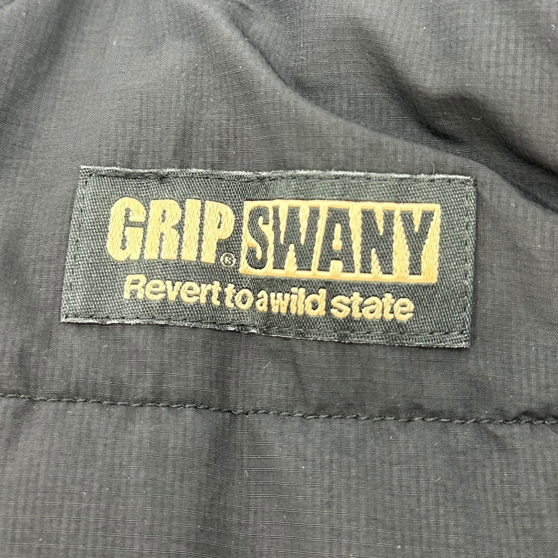 GRIP SWANY(グリップスワニー) PUFF JKT パフ ジャケット 中綿 リップストップ GSJ-84 M ブラック