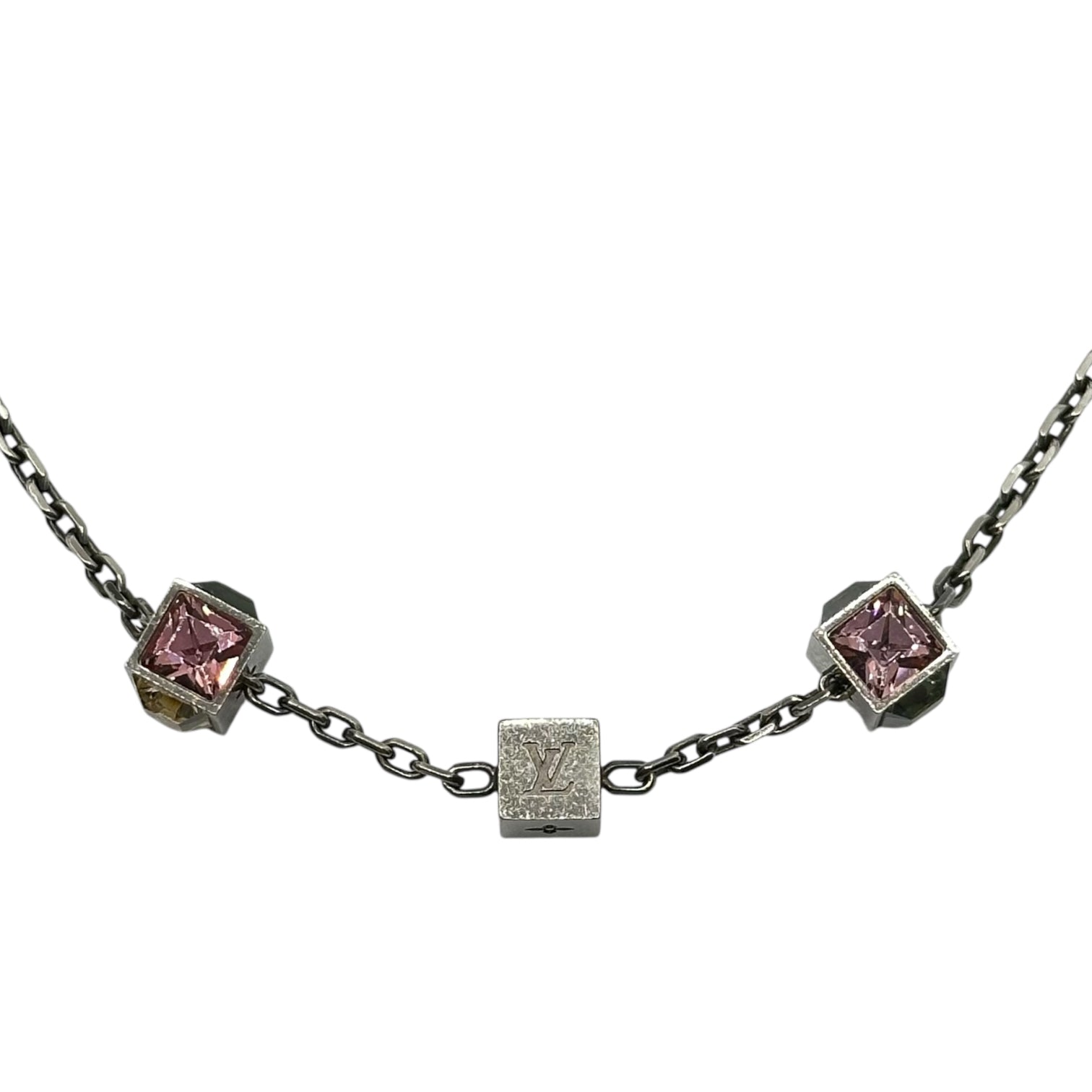 LOUIS VUITTON(ルイヴィトン) LV Collier Gamble Cube Necklace コリエ ギャンブル キューブ ネックレス M65232 GL0153