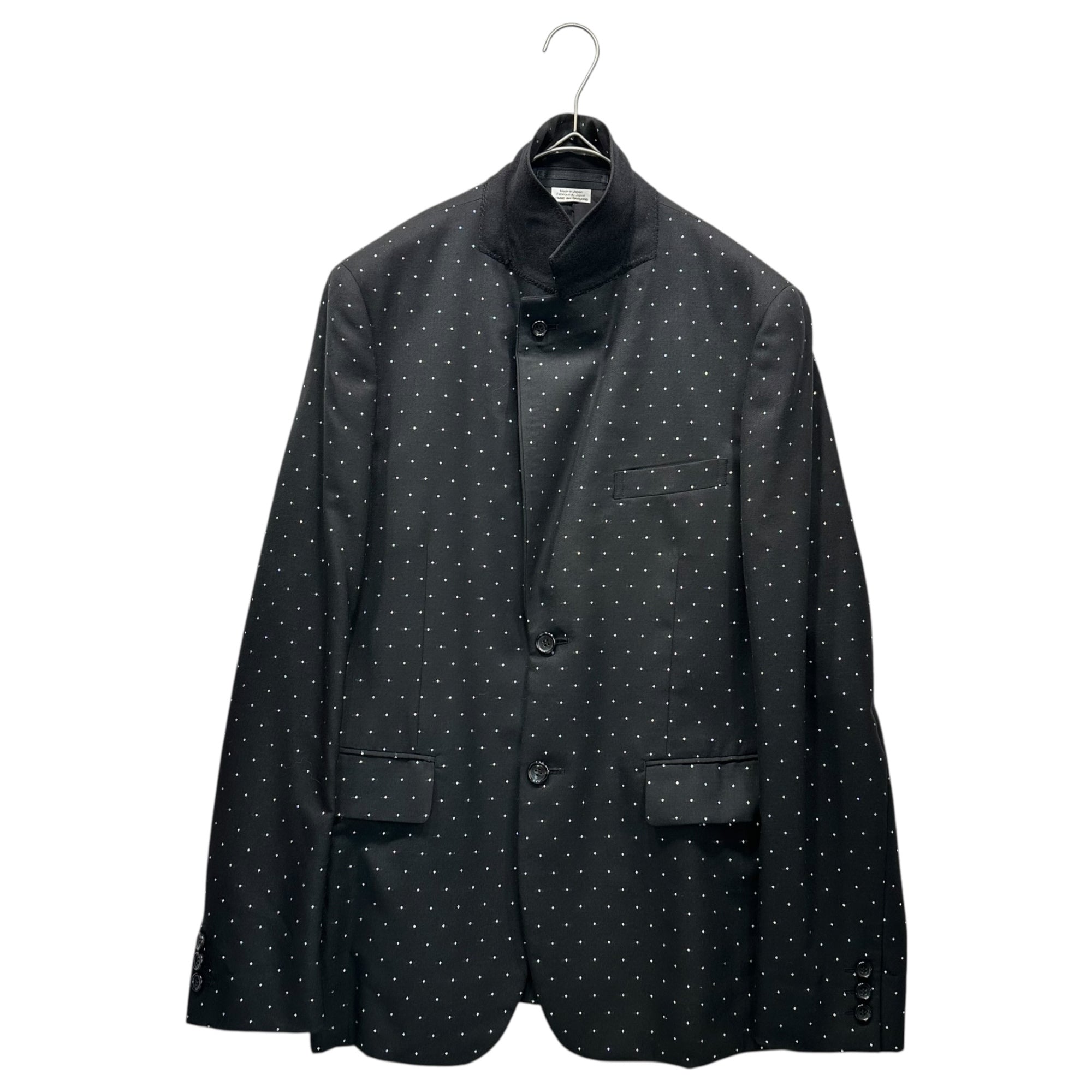 COMME des GARCONS HOMME PLUS(コムデギャルソンオムプリュス) 25SS Dot Lame Wool 2B Tailored Jacket ドット ラメ ウール 2B テーラード ジャケット PO-J066 M ブラック