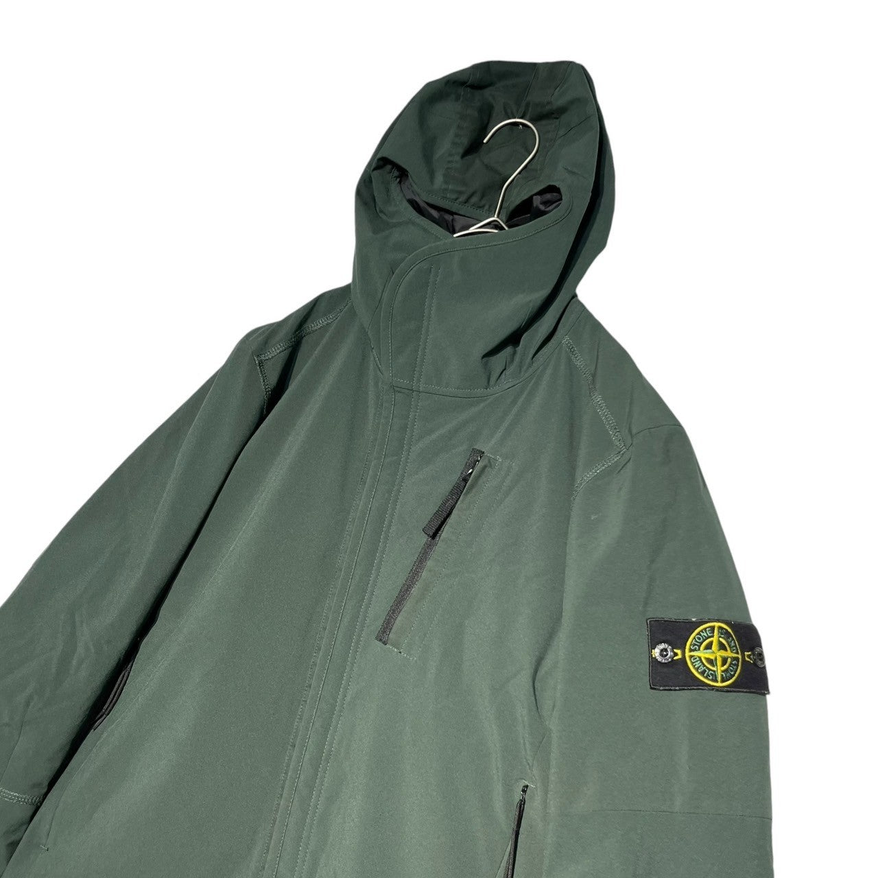 STONE ISLAND(ストーンアイランド) 16AW SOFT SHELL BATTING BLOUSON ソフトシェル ジップ ブルゾン 651544027 S ダークグリーン マウンテンパーカー ジャケット