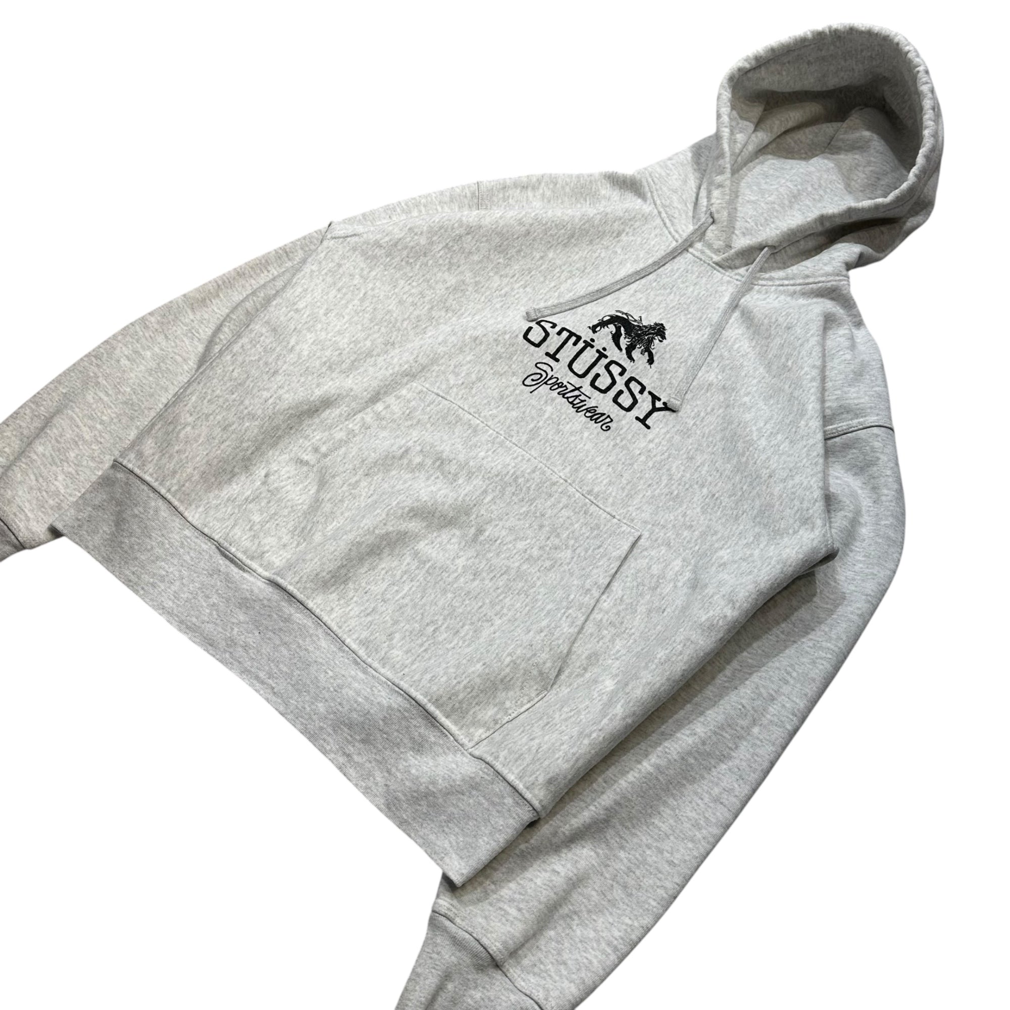 STUSSY(ステューシー) 24AW SPORT SWEAR HOOD スポーツ スウェア フード パーカー ライオン M ライトグレー