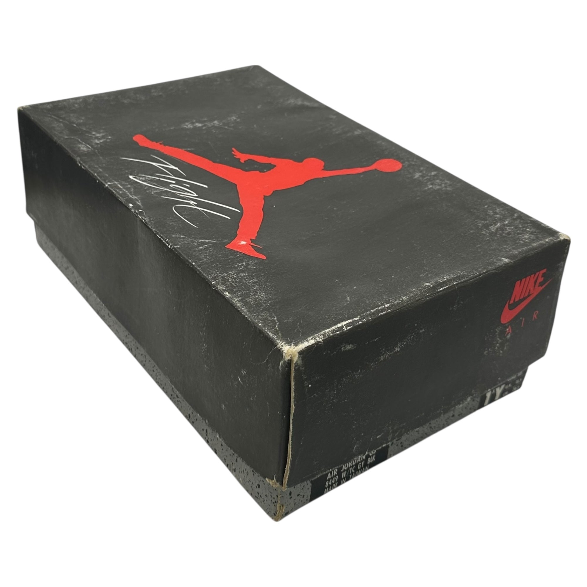 NIKE(ナイキ) 1989 AIR JORDAN 4 GS ”White Cement” エアジョーダン 4 ホワイト セメント 8449 1.5Y(20.5cm) ホワイト×グレー 80's 80年代 ヴィンテージ スニーカー