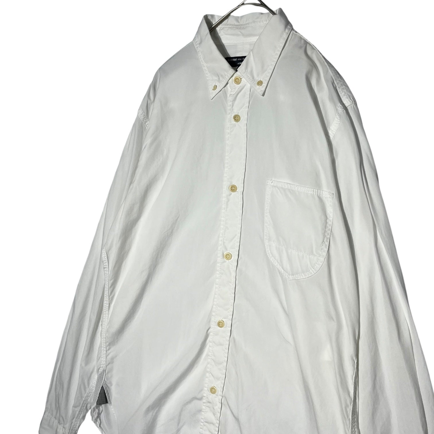 COMME des GARCONS HOMME(コムデギャルソンオム) button down shirt ボタンダウンシャツ M ホワイト