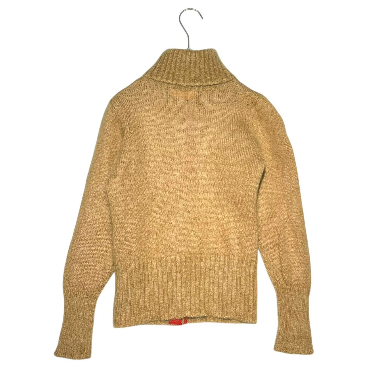 Vivienne Westwood RED LABEL(ヴィヴィアンウエストウッドレッドレーベル) 00's Orb Button High Neck Mohair Knit Cardigan オーブ ボタン ロゴ ハイネック モヘア ニット カーディガン 337-01-15013 2(M程度) ベージュ オリゾンティタグ