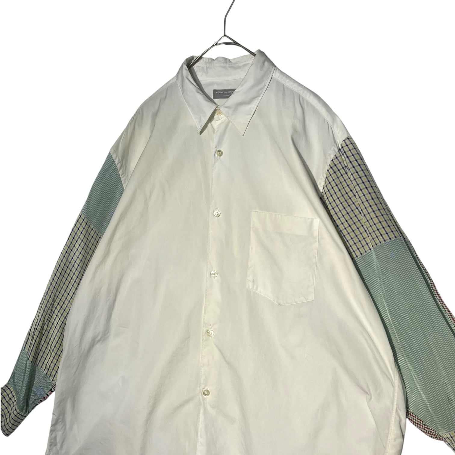 COMME des GARCONS HOMME(コムデギャルソンオム) 98SS Switchable sleeve overshirt 袖切替 オーバーシャツ 田中オム HB-020460 FREE（L程度) アイボリー AD1997