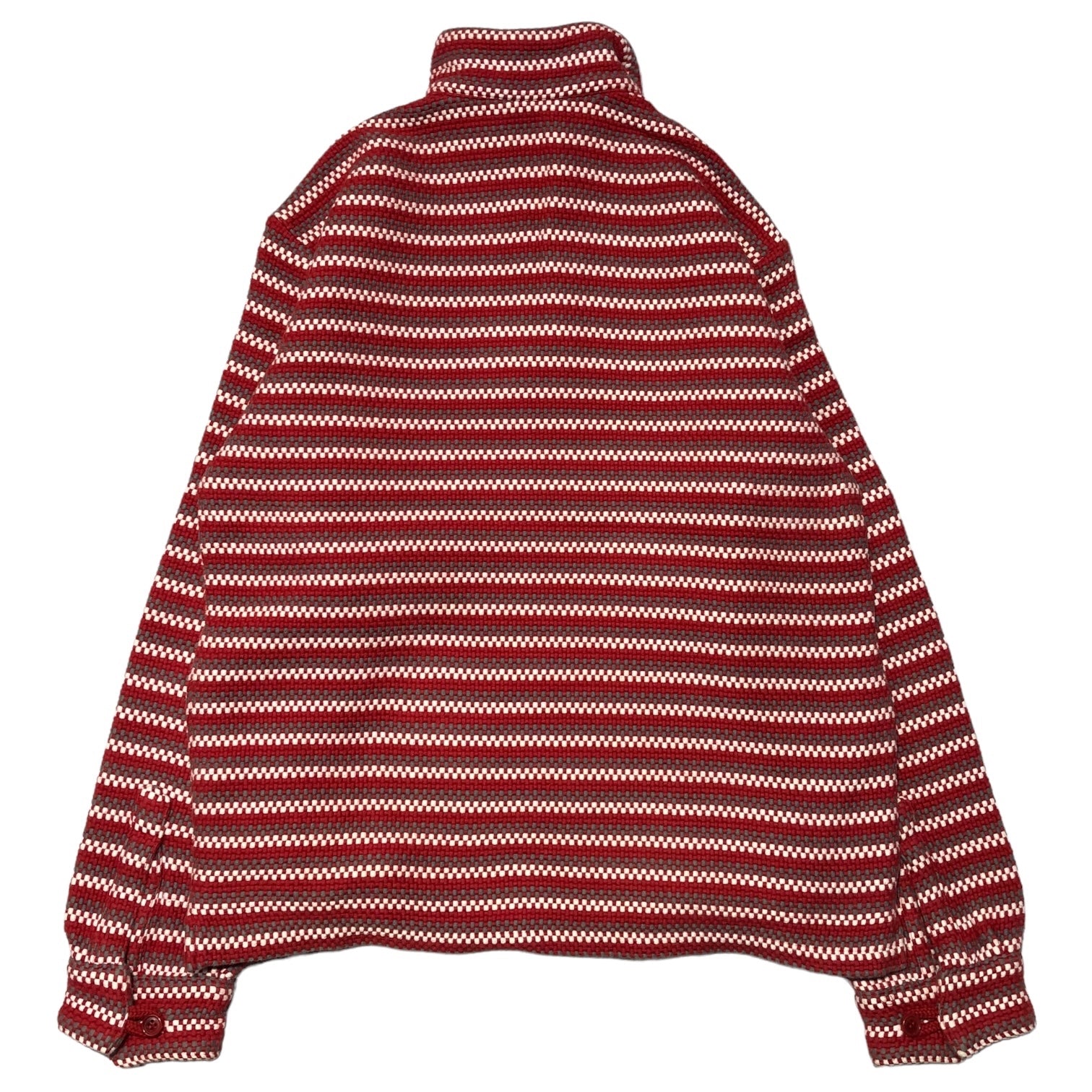 GOODENOUGH(グッドイナフ) 90~00's striped knit pullover shirt ボーダーニット プルオーバーシャツ 藤原ヒロシ M レッド