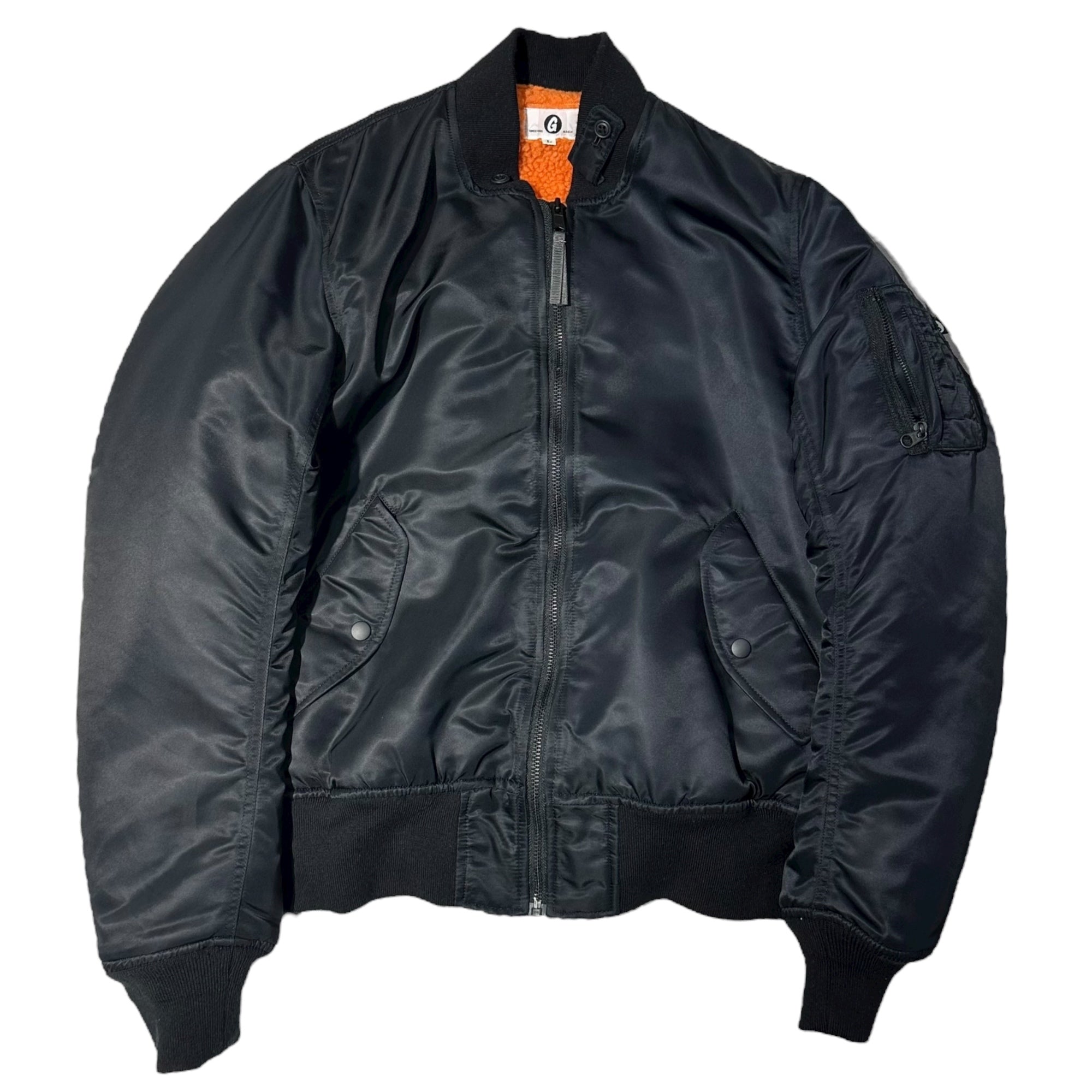 GOODENOUGH(グッドイナフ) 16AW FLIGHT JK 裏ボア フライト ジャケット GE-161012 L ブラック MA-1