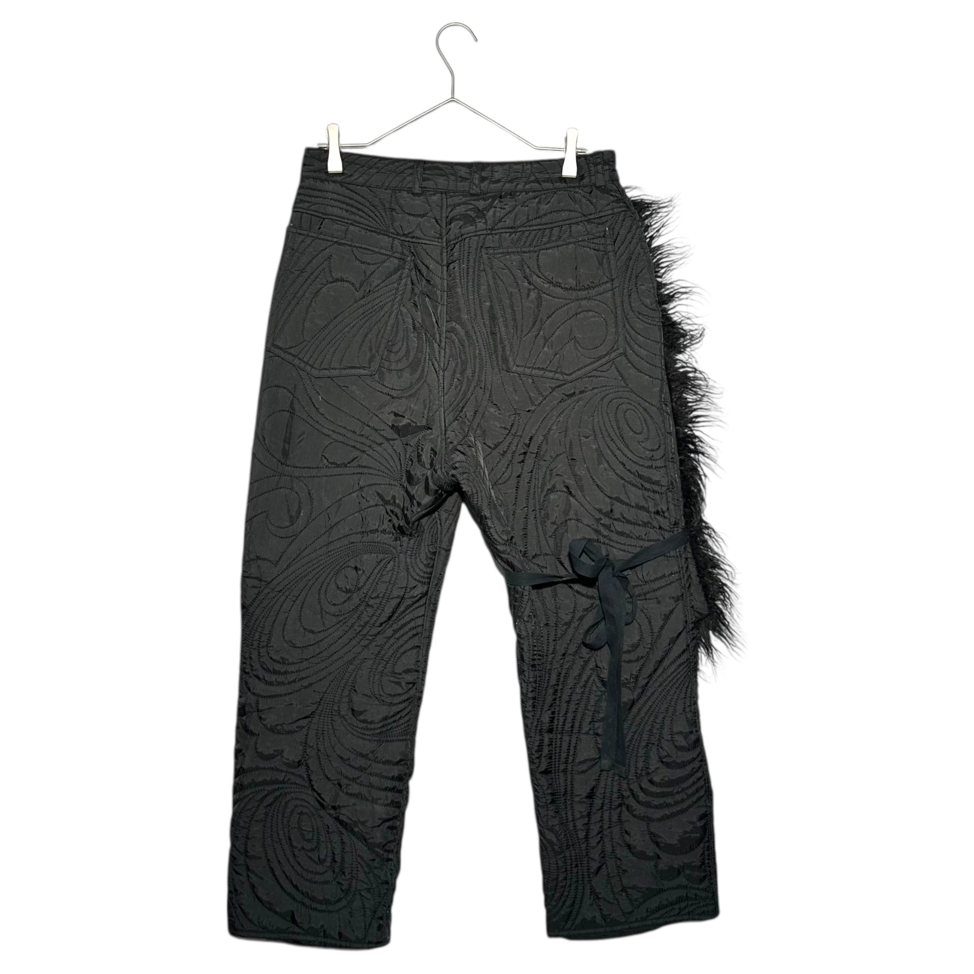 MASU(エムエーエスユー) PSYCHEDELIC QUILTING TROUSERS サイケデリック キルティング トラウザーズ パンツ MCFW-PT0621 44 ブラック