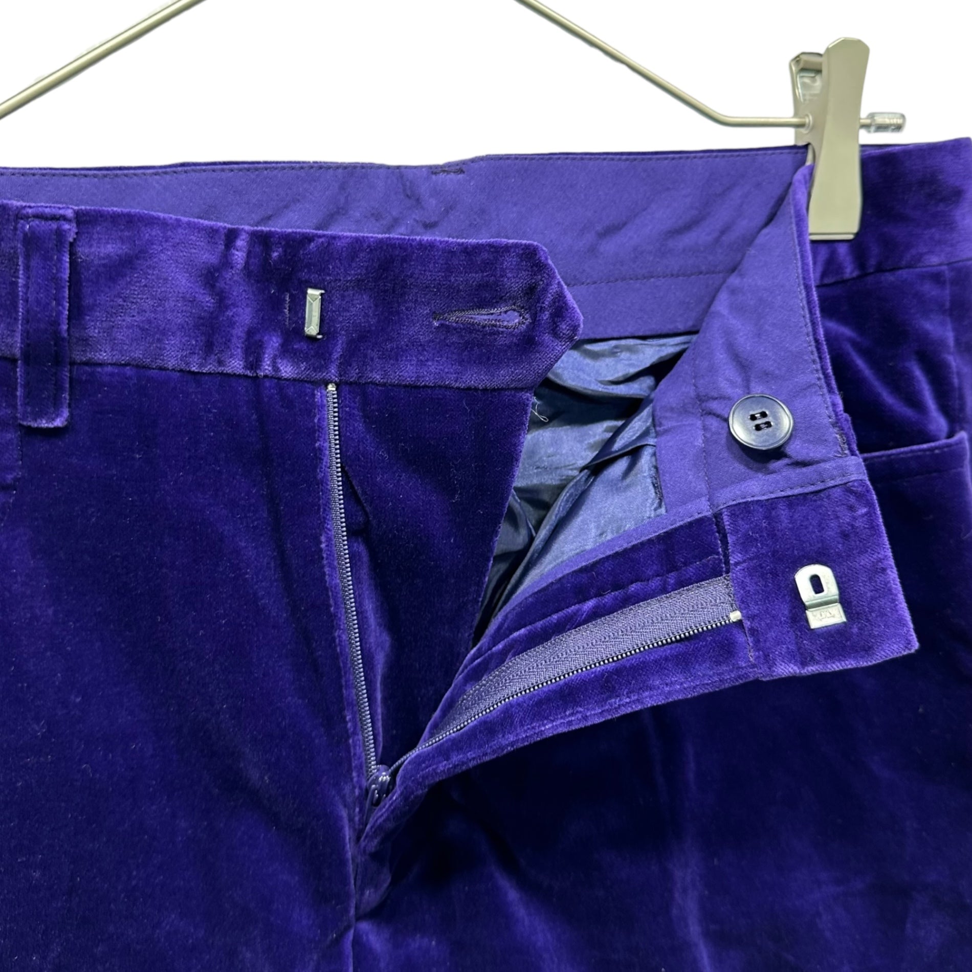 Agnes b. homme(アニエスベーオム) Old Velour Straight Pants オールド ベロア ストレート パンツ 38(M程度) パープル