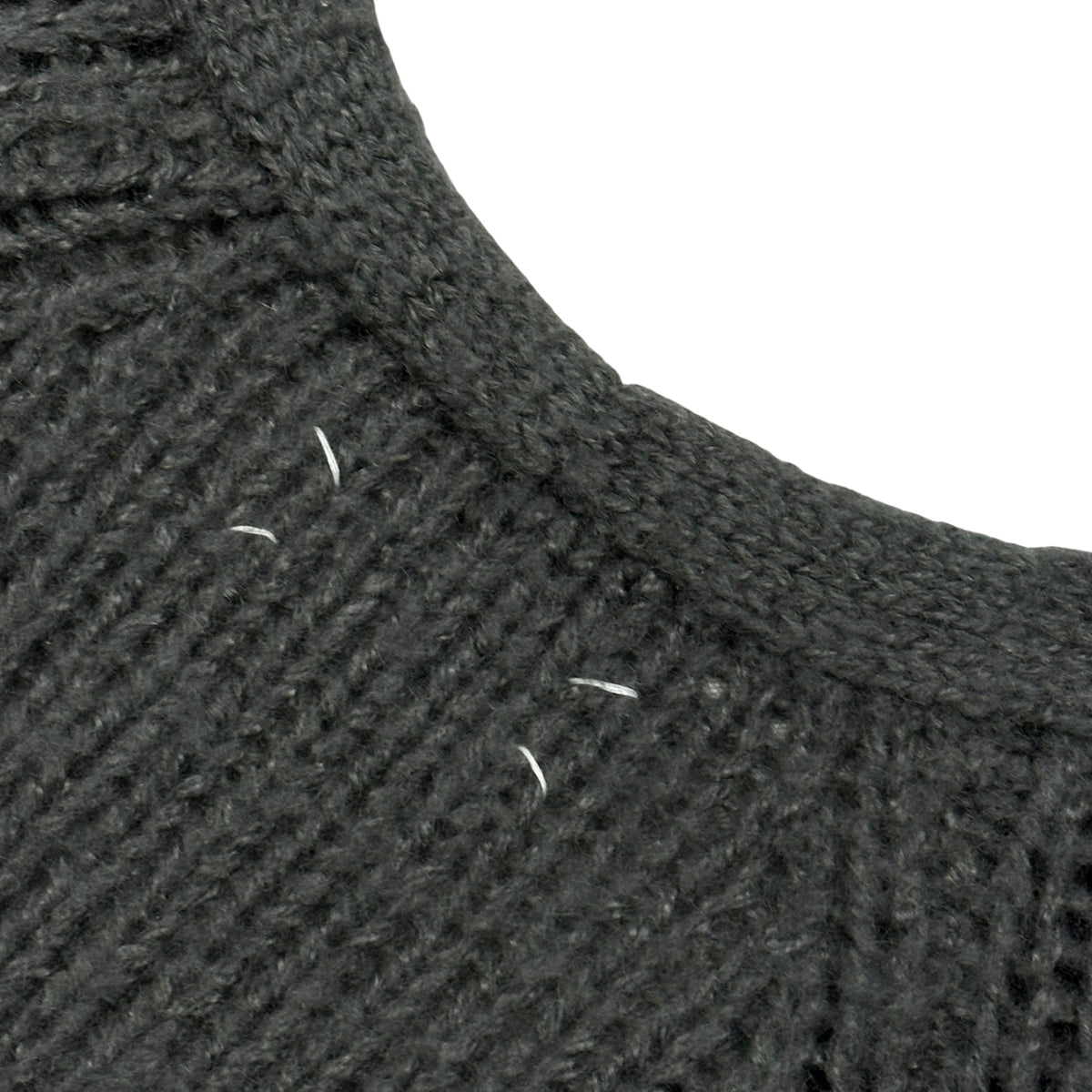 Maison Martin Margiela(メゾン マルタンマルジェラ) 2005AW Big-Button Loose-Knit Mohair Cardigan ビッグ ボタン ローゲージ モヘア カーディガン 30 YG013 S グレー 00’s 本人期 ニット