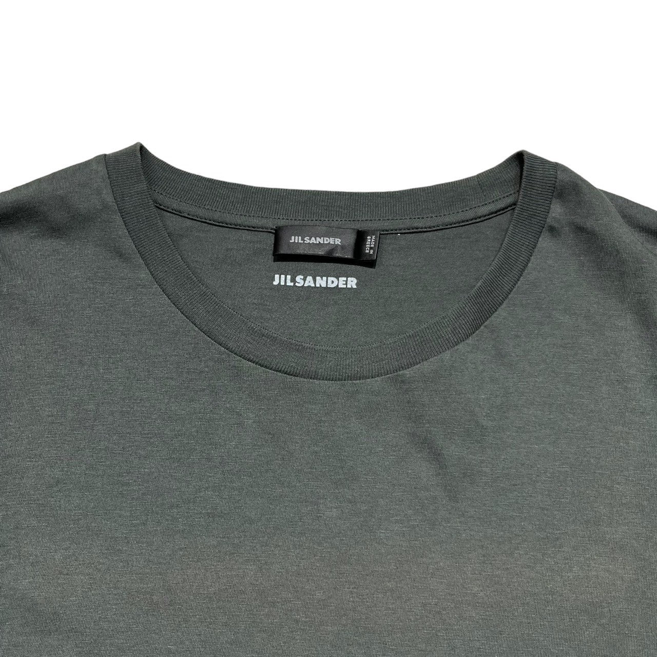 JIL SANDER(ジルサンダー) Plain S/S T-shirt 無地 半袖 Tシャツ JSMK706005 L カーキ