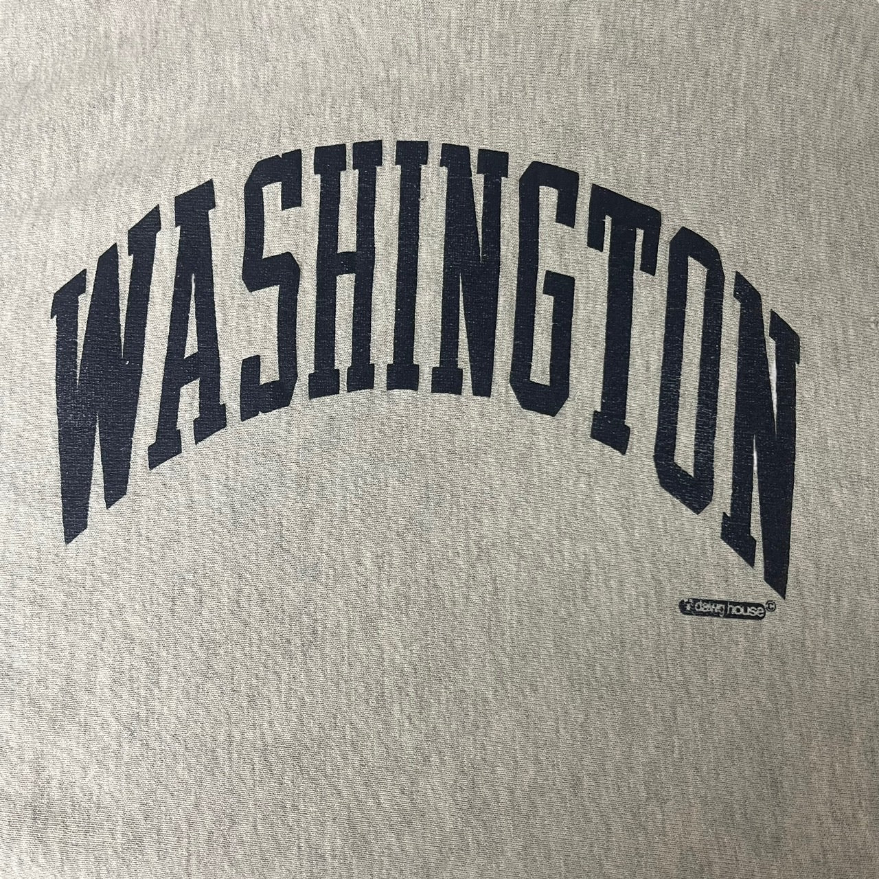Champion(チャンピオン) 90's”WASHINGTON”REVERSE WAVE sweat shirt/アーチロゴプリントリバースウィーブスウェット 表記無し(Mサイズ程度) ライトグレー 90年代/90s/USA製/ワシントン州
