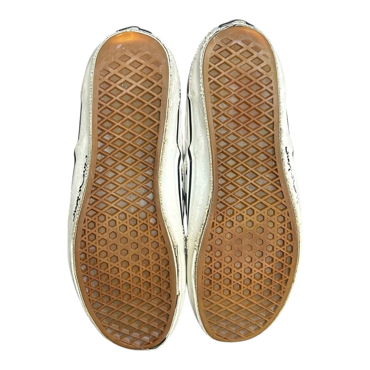 UNDERCOVER×VANS(アンダーカバー×バンズ) 2001SS "CHAOTIC DISCORD" SLIP-ON CHK ケーオティック ディスコード 期 スリッポン V98-J669 28cm ホワイト×ブラック 00's スニーカー チェッカーフラッグ