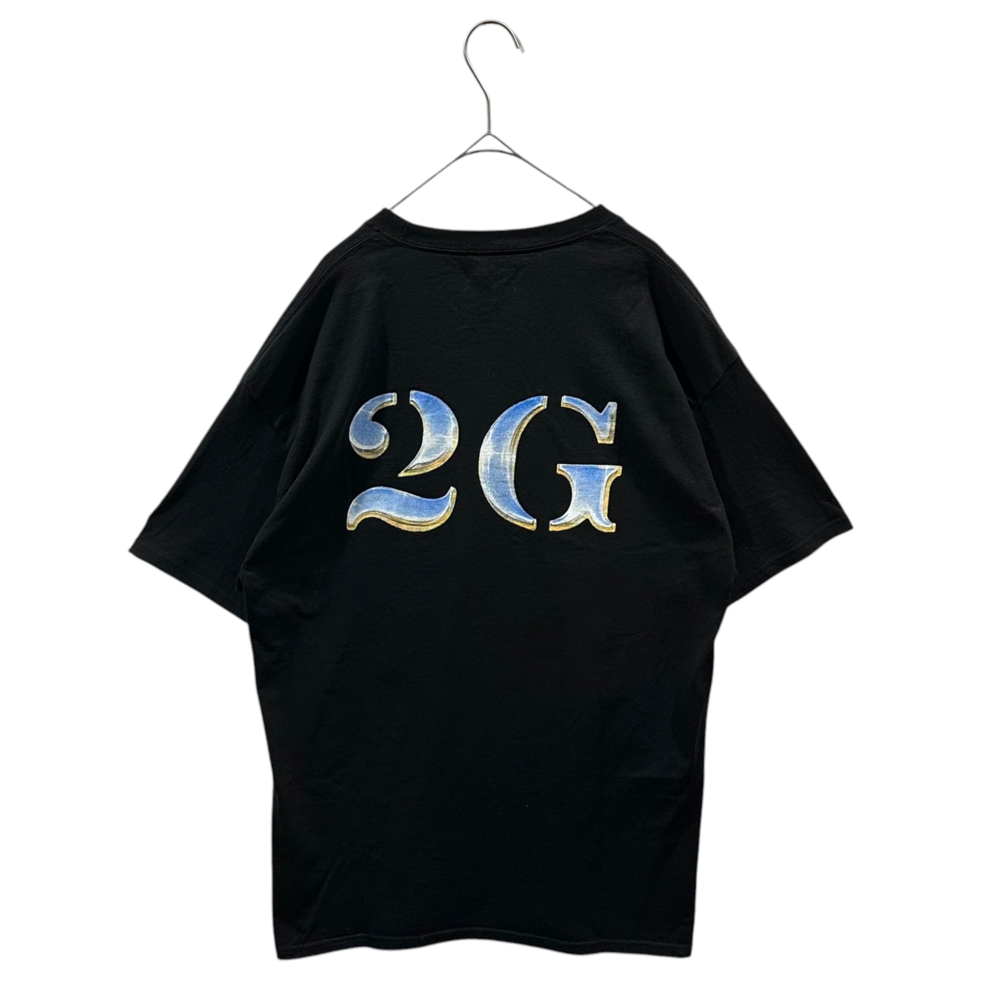 Miles×2G (マイルズ×2G) Logo Print S/S T-Shirt ロゴ プリント 半袖 Tシャツ L ブラック 空山基 ロゴ デザイン Championボディ