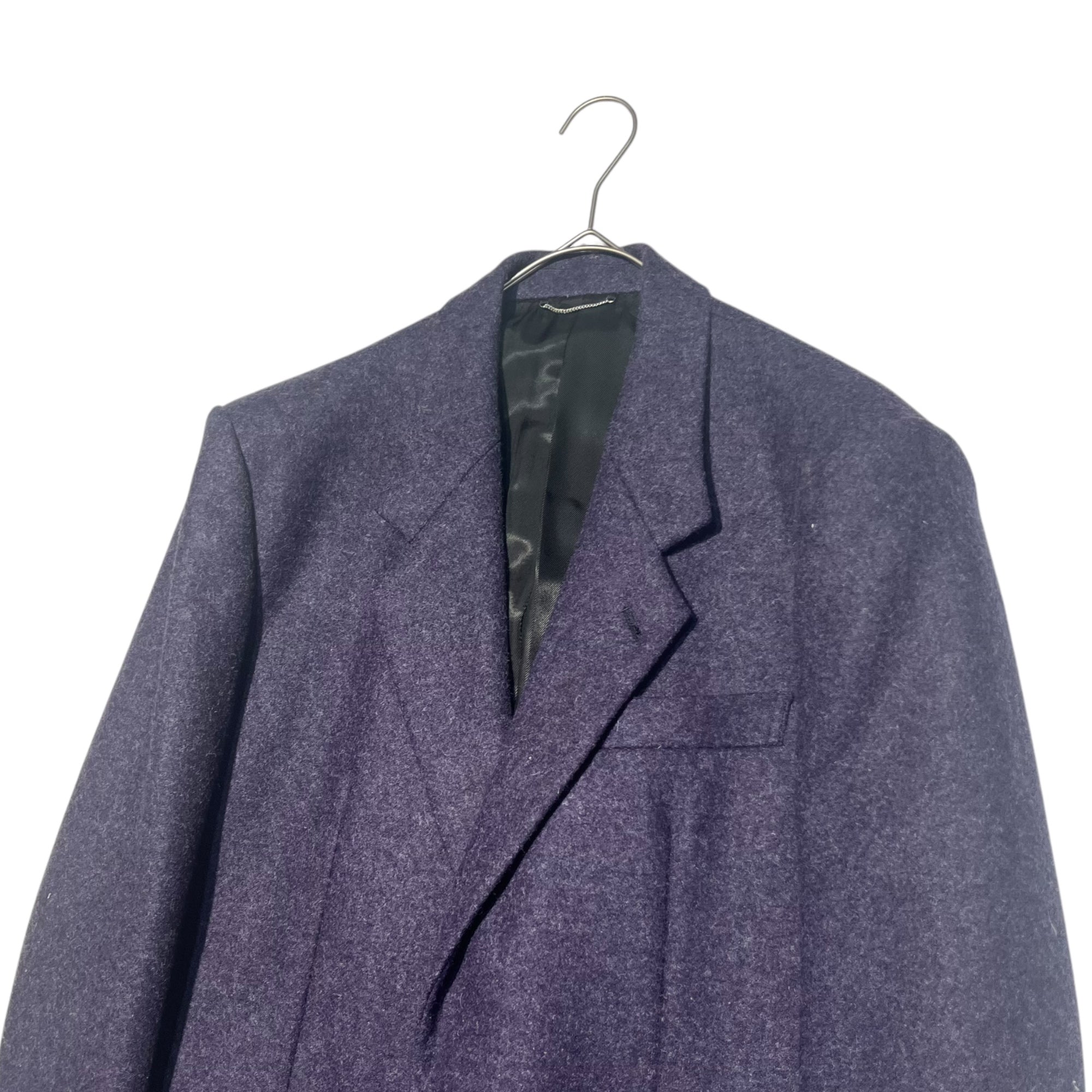 JOHN LAWRENCE SULLIVAN(ジョンローレンスサリバン) 18AW Shaggy Wool 2B Tailored Jacket シャギー ウール 2B テーラード ジャケット 1B009-0118-11 44(S程度) パープル moon社生地使用 スーツ