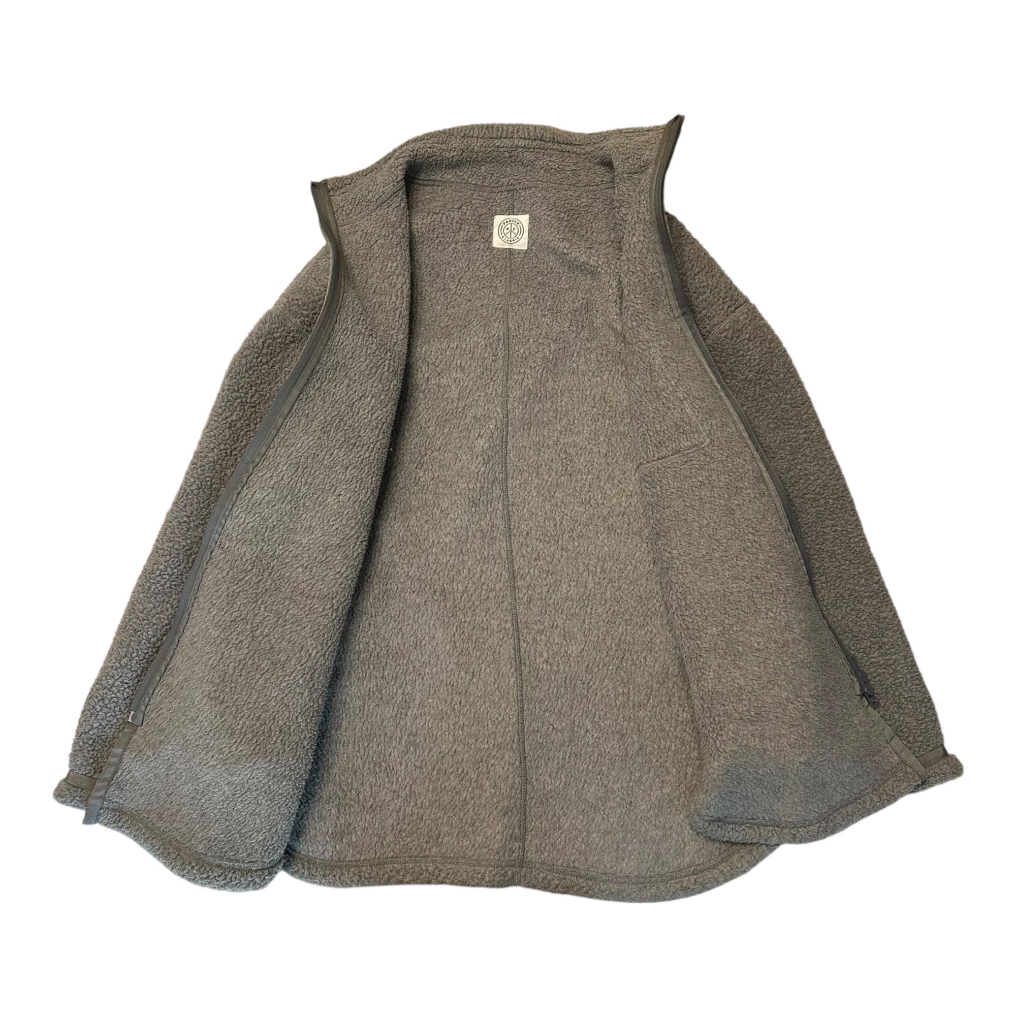 Porter Classic(ポータークラシック) BLOOM&BRANCH 別注 Fleece Shirt Coat Exclusive フリース シャツ コート 2 グレー カバーオール ジャケット ボア