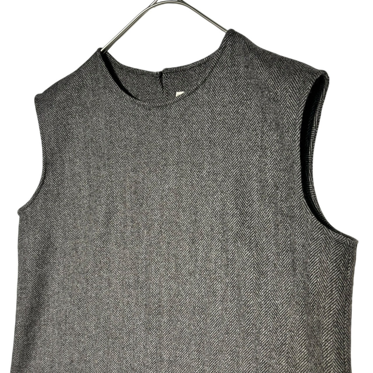 HERMES(エルメス) BY MARGIELA Tweed sleeveless skirt setup マルジェラ期 ツイード ノースリーブ スカート セットアップ 36(M程度) ブラウン ロング タイト ブラウス アーカイブ