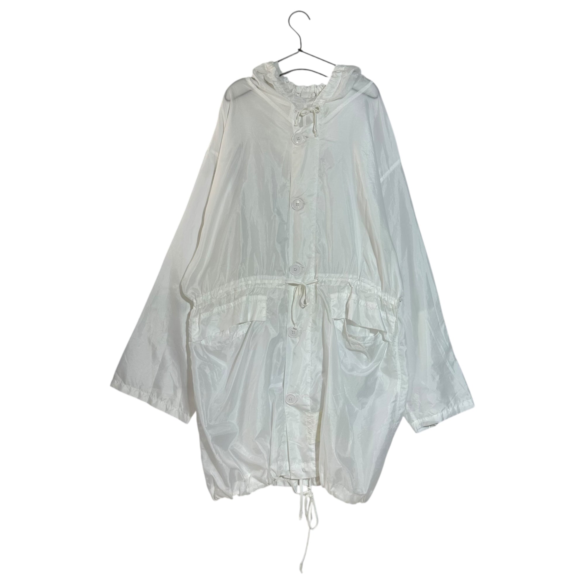 VINTAGE(ヴィンテージ) 80's~ euro イギリス軍 スノーカモパーカー メディカル フードコート  Lサイズ程度 ホワイト