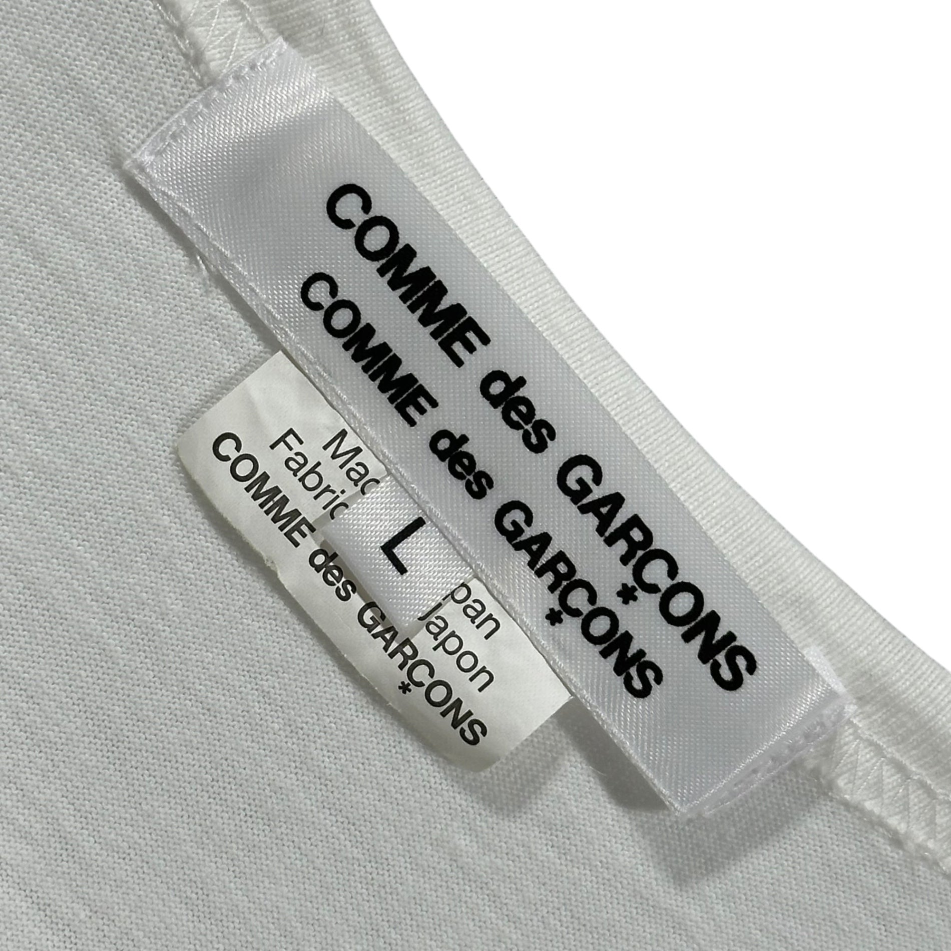 COMME des GARCONS COMME des GARCONS(コムデギャルソンコムデギャルソン) 2016SS Hem-Frill Crew-Neck T-Shirt 裾フリル クルーネック Tシャツ RQ-T046 L ホワイト AD2015 男性着用可能