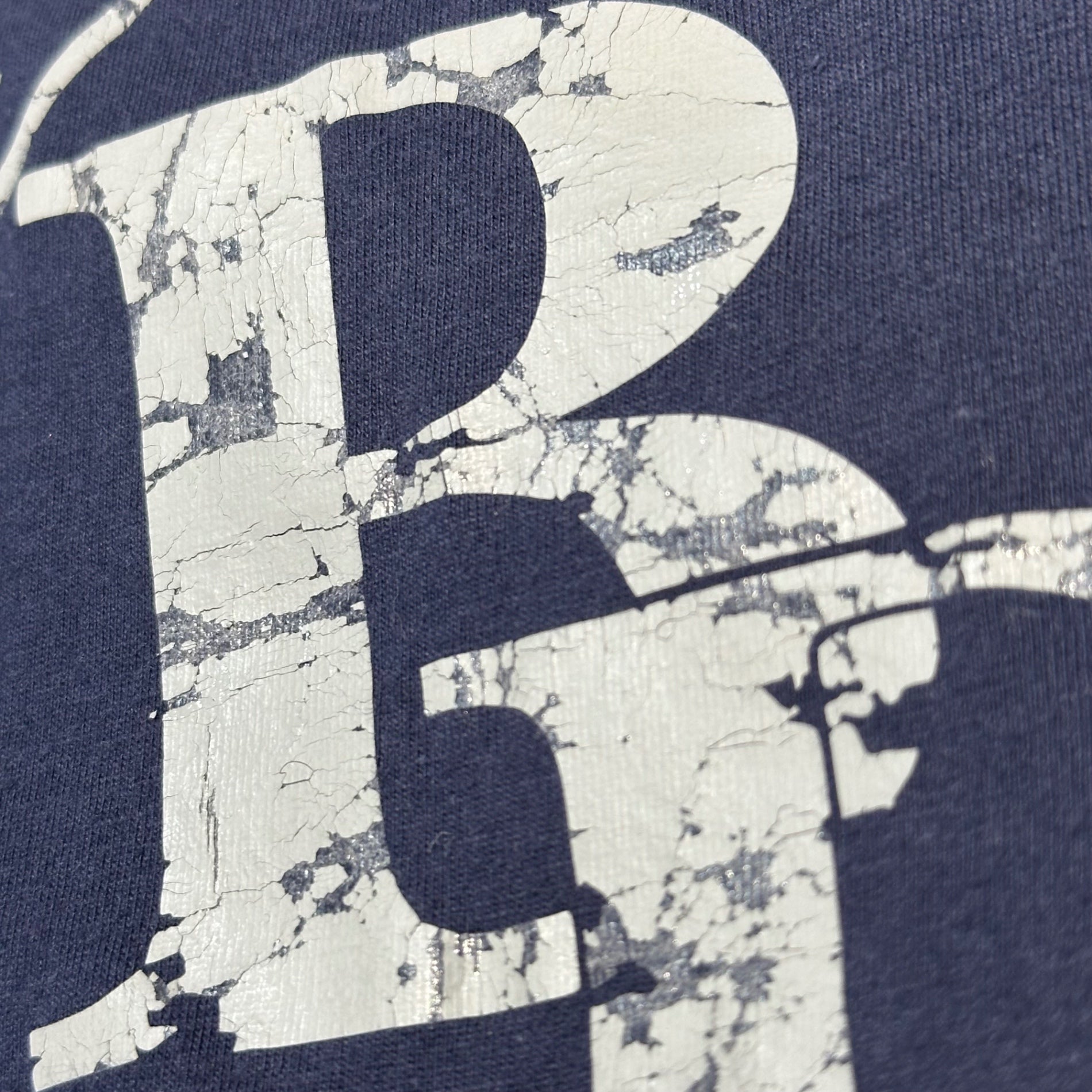 Maison Martin Margiela(メゾン マルタンマルジェラ) 2004 ⓪ ⑩ Artisanal Reconstructed Layered Sweatshirt アーティザナル 再構築 レイヤード スウェット 833M00750071 表記無(FREE) ネイビー×ホワイト 00's 本人期 アーカイブ リバーシブル