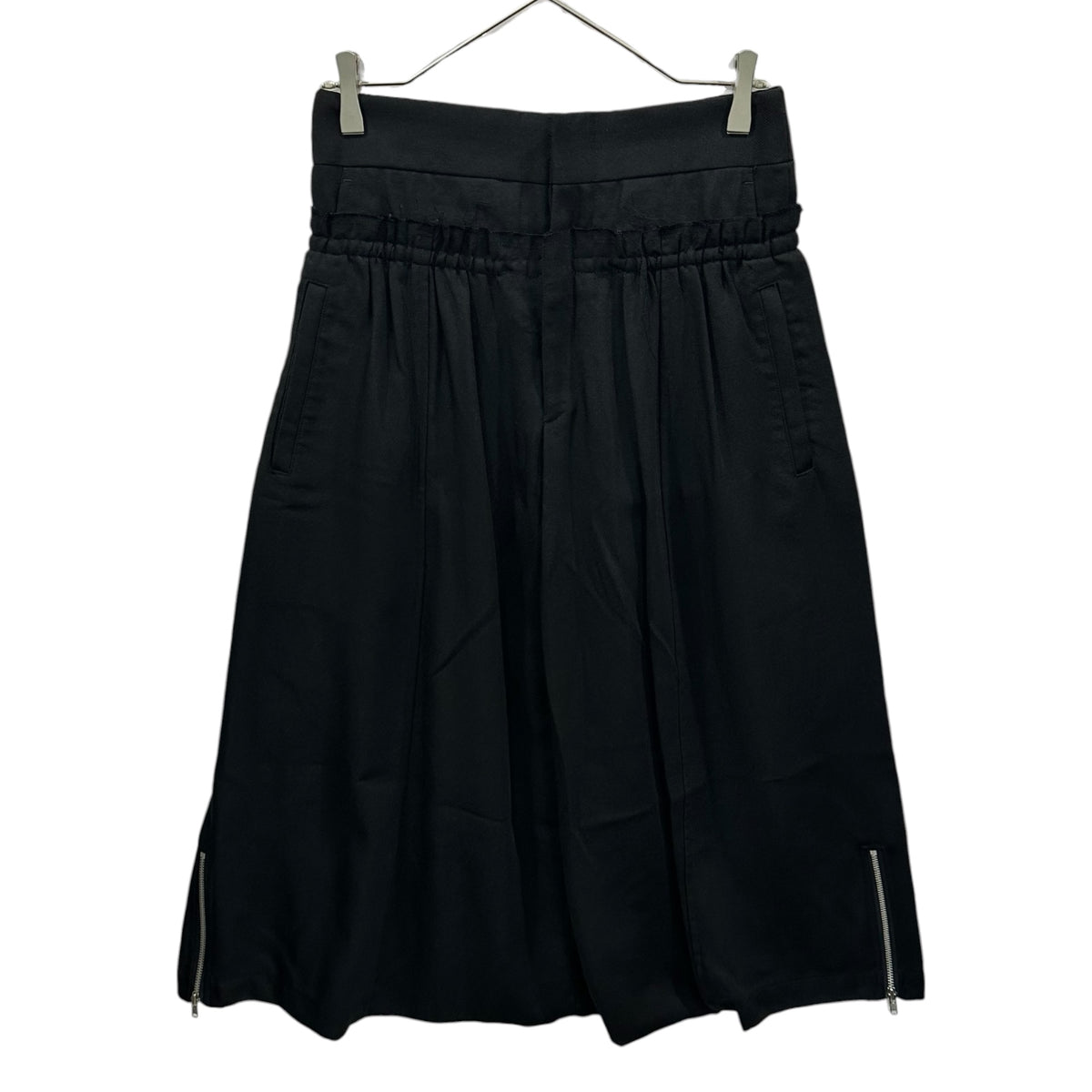 COMME des GARCONS(コムデギャルソン) 2002SS Hem-Zip Skirt-Style Super Sarouel Pants 裾ジップ スカートライク スーパー サルエル パンツ GE-P002 S ブラック AD2001 00s アーカイブ